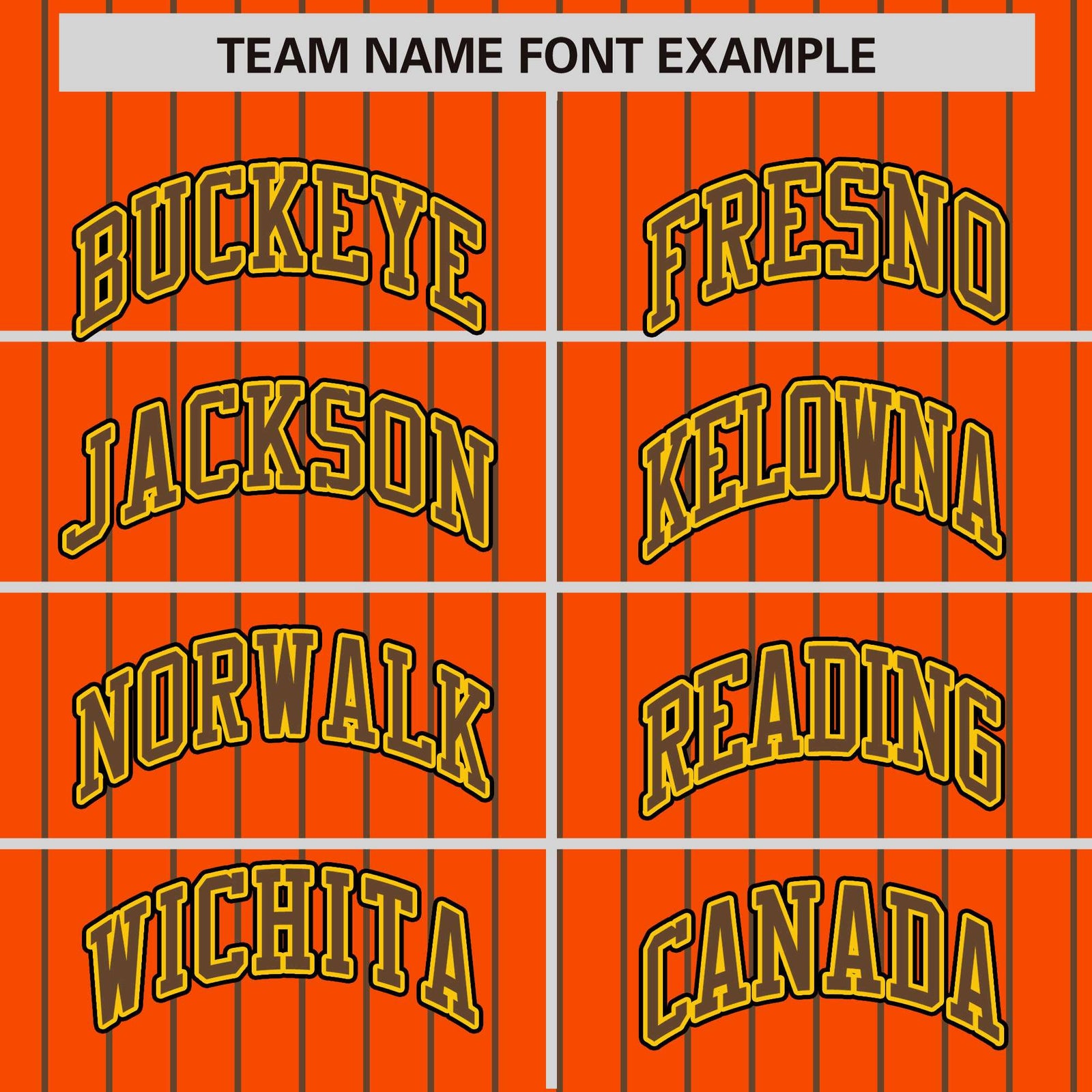 Custom Orange Light Brown Raglan Sleeves Varsity Full-Snap Pinstripe Letterman Baseball Jacket