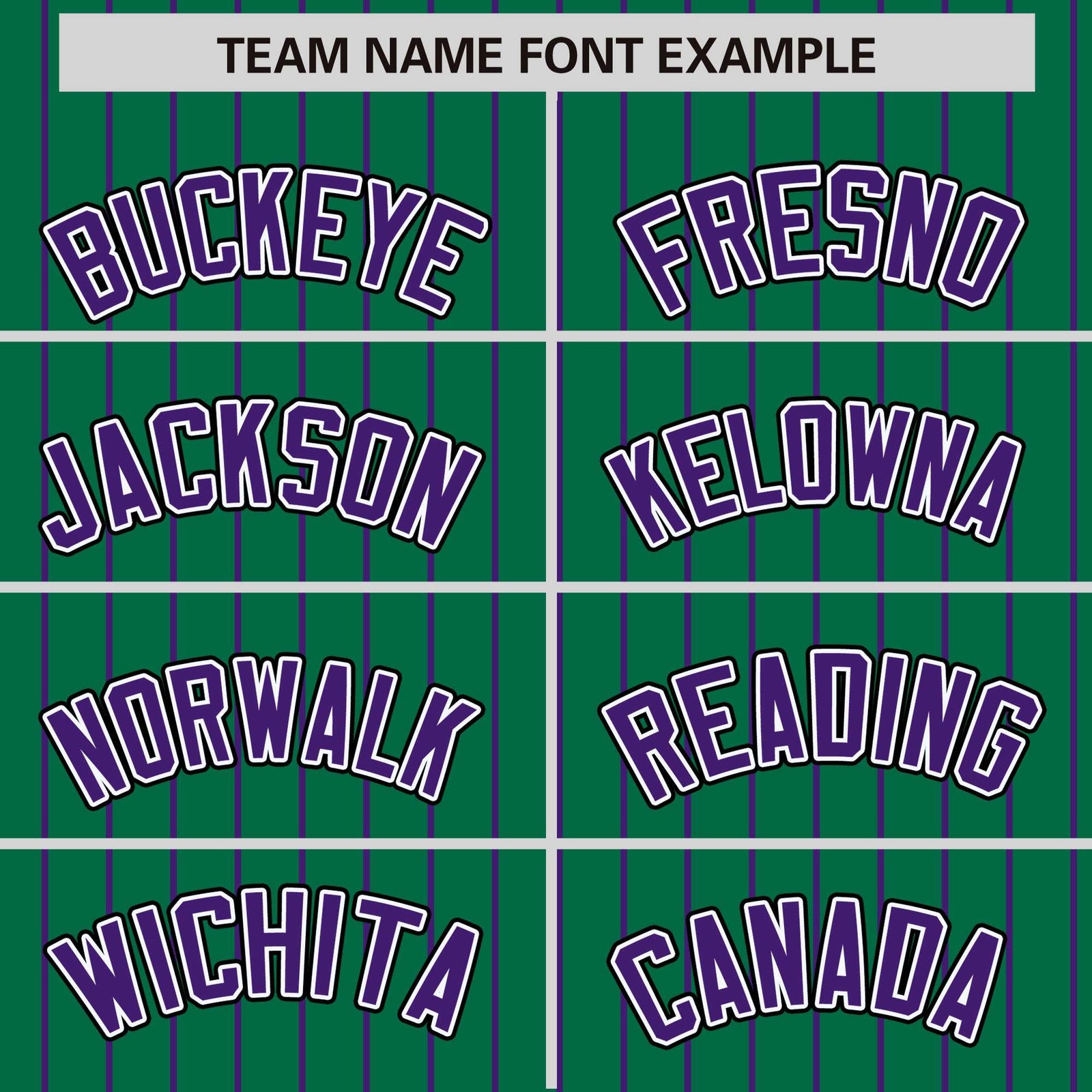 Custom Kelly Green Purple Raglan Sleeves Varsity Full-Snap Pinstripe Letterman Baseball Jacket