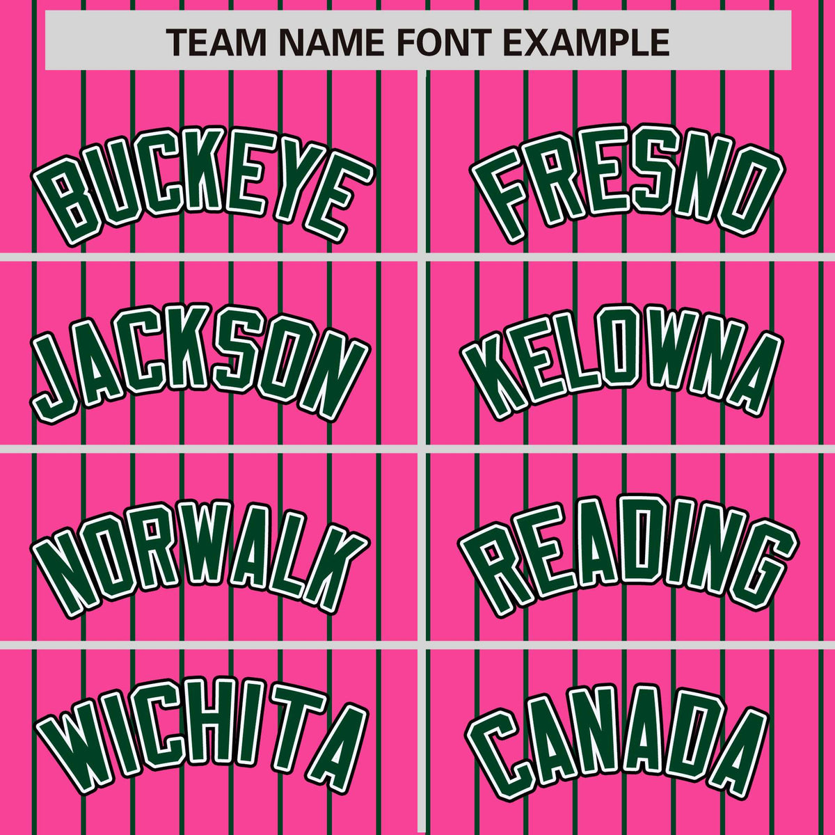 Custom Pink Green Raglan Sleeves Varsity Full-Snap Pinstripe Letterman Baseball Jacket