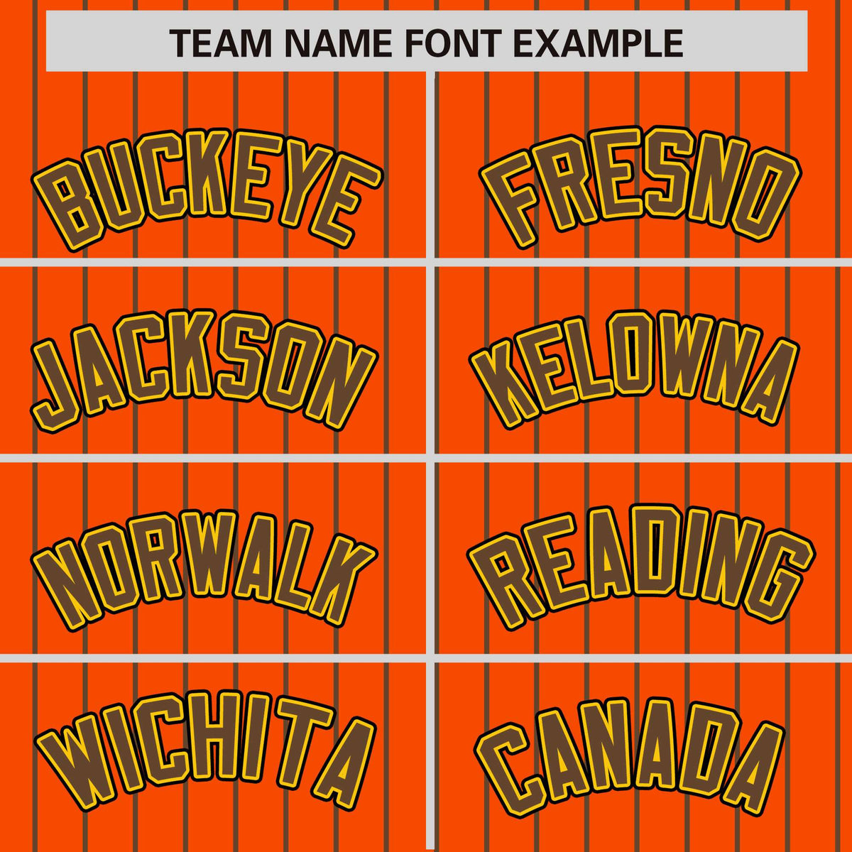 Custom Orange Light Brown Raglan Sleeves Varsity Full-Snap Pinstripe Letterman Baseball Jacket