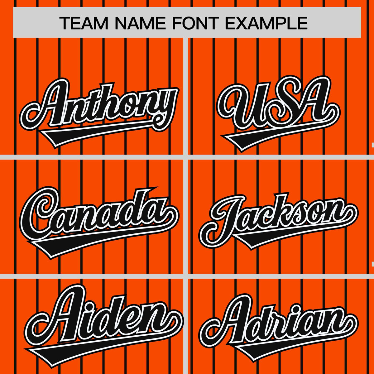 Custom Orange Black Raglan Sleeves Varsity Full-Snap Pinstripe Letterman Baseball Jacket