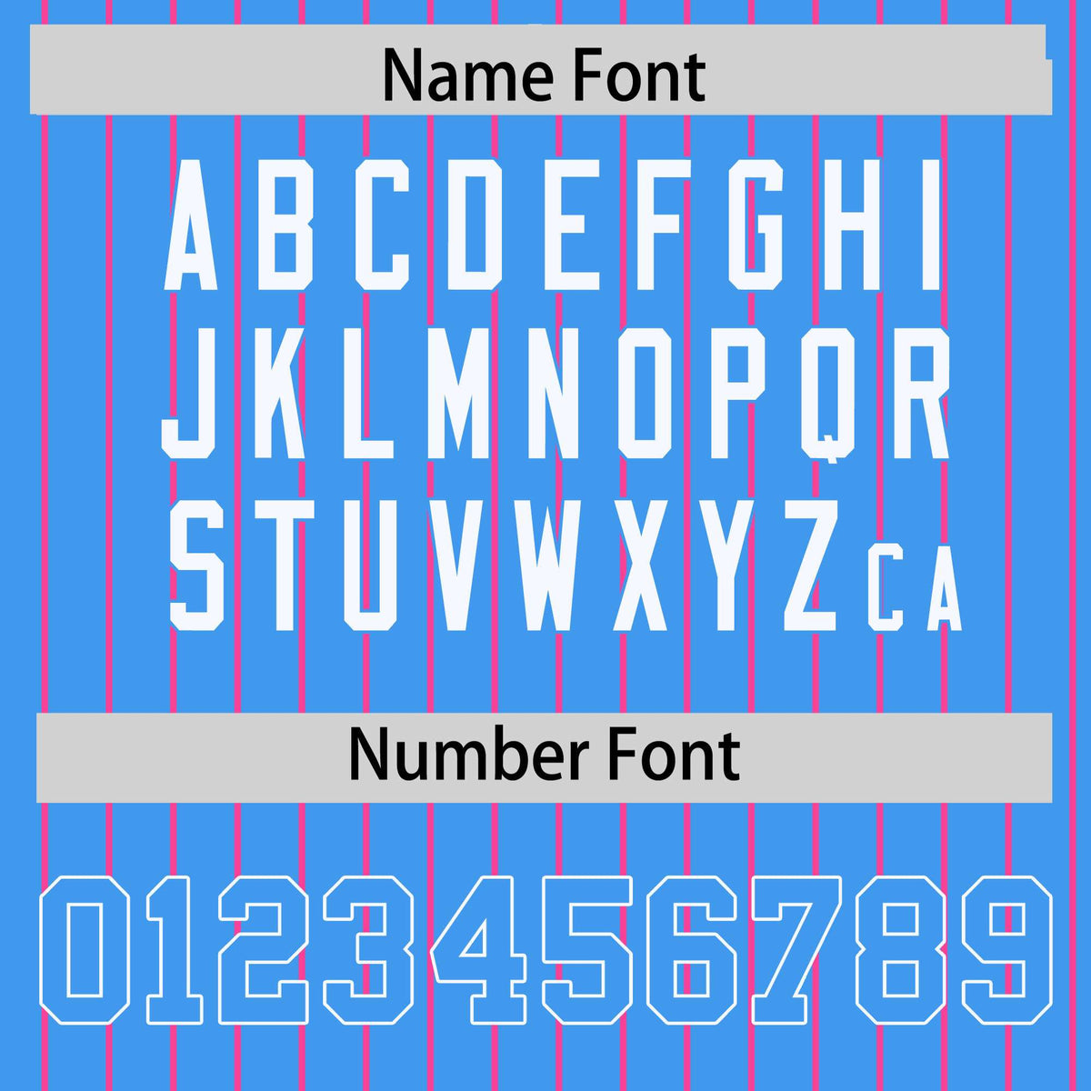 Custom Powder Blue Pink Raglan Sleeves Varsity Full-Snap Pinstripe Letterman Baseball Jacket