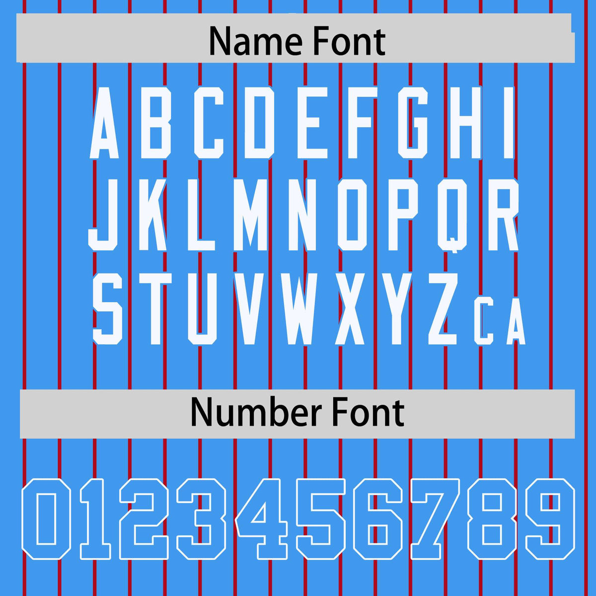 Custom Powder Blue Red Raglan Sleeves Varsity Full-Snap Pinstripe Letterman Baseball Jacket