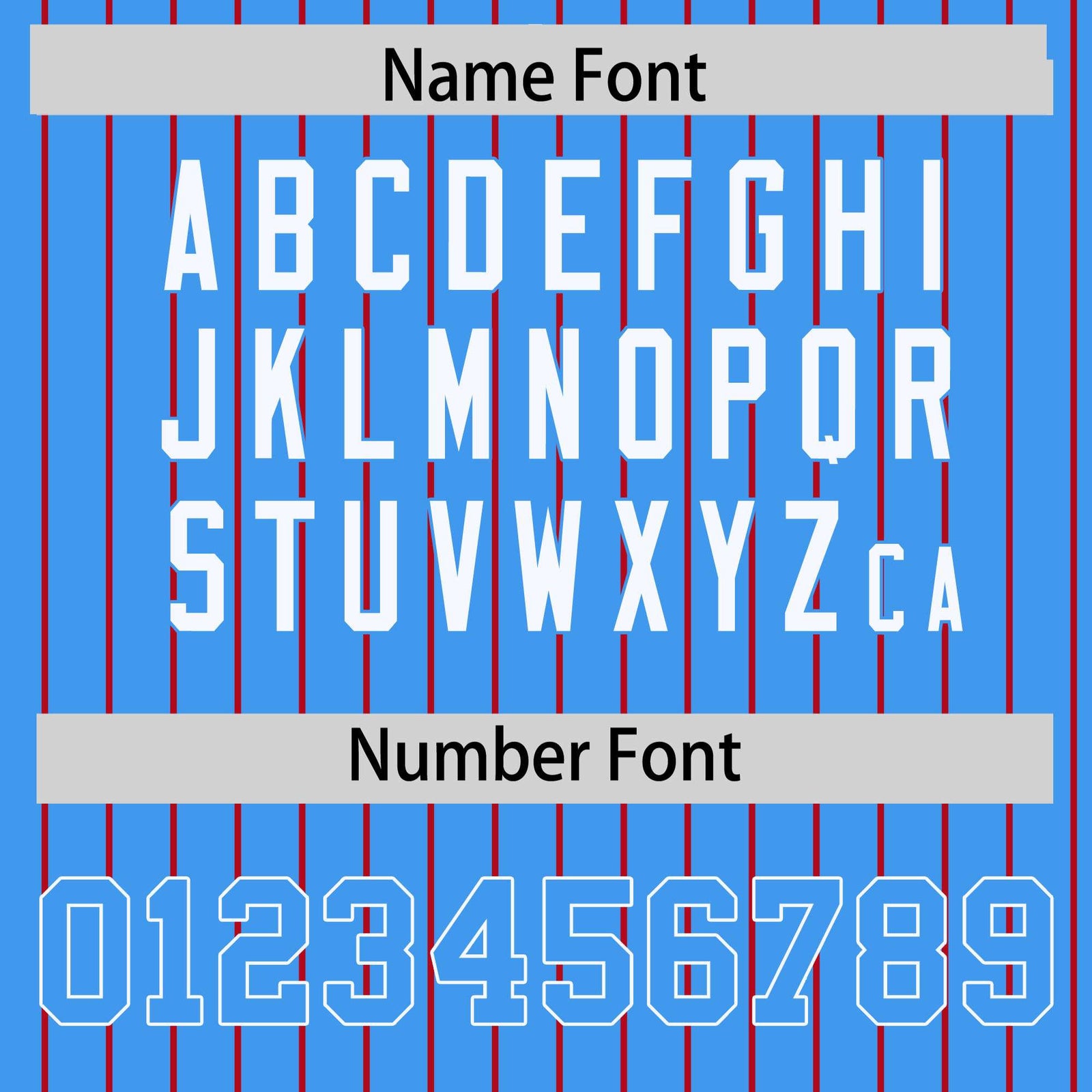 Custom Powder Blue Red Raglan Sleeves Varsity Full-Snap Pinstripe Letterman Baseball Jacket