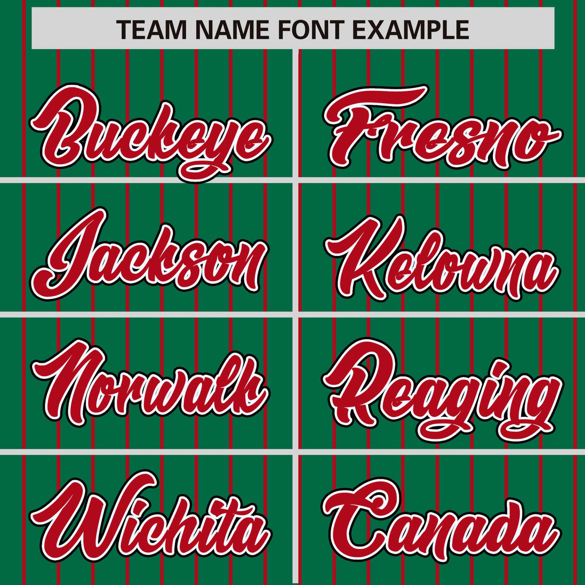 Custom Kelly Green Red Raglan Sleeves Varsity Full-Snap Pinstripe Letterman Baseball Jacket