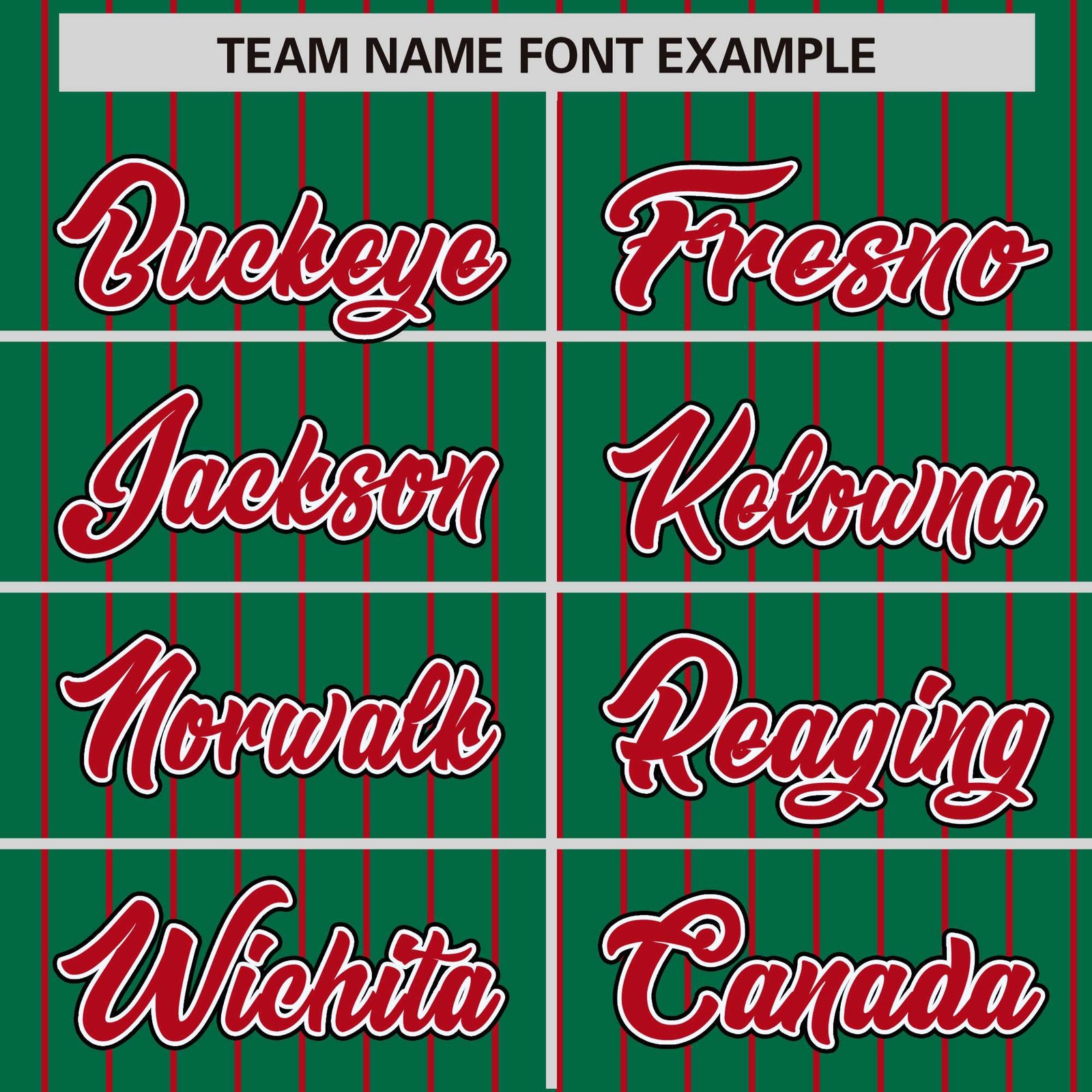 Custom Kelly Green Red Raglan Sleeves Varsity Full-Snap Pinstripe Letterman Baseball Jacket