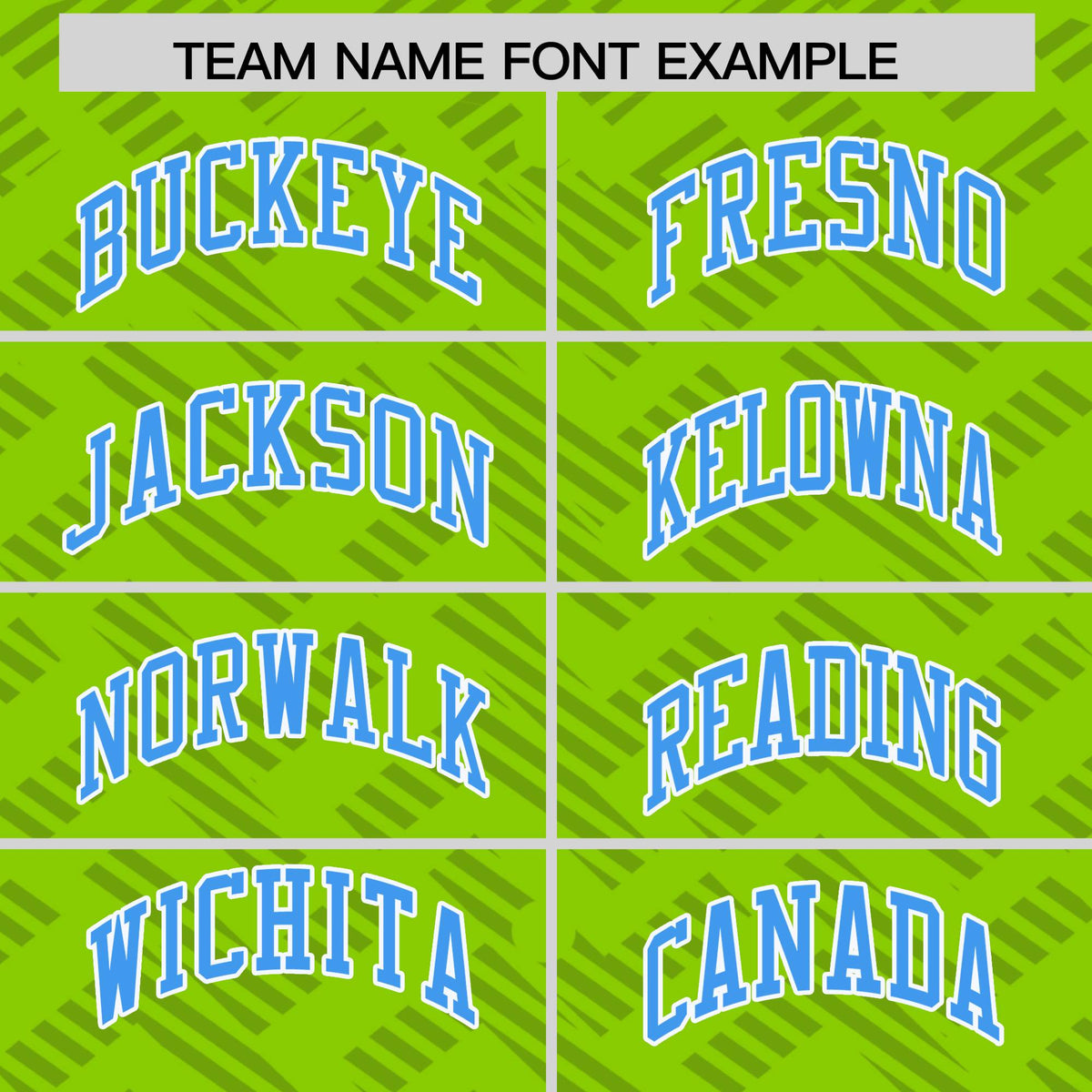 Custom Neon Green Powder Blue L Pattern Varsity Raglan Sleeves Full-Snap Letterman Baseball Jacket