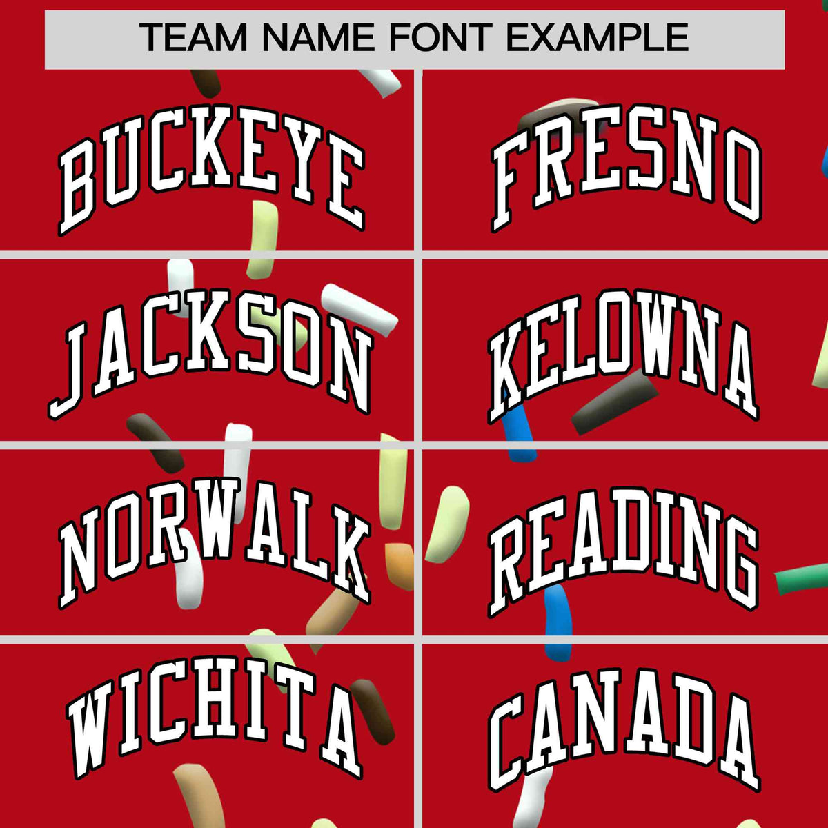 Custom Red Ice Cream Cone Graffiti Pattern Full-Snap Varsity Letterman Jackets