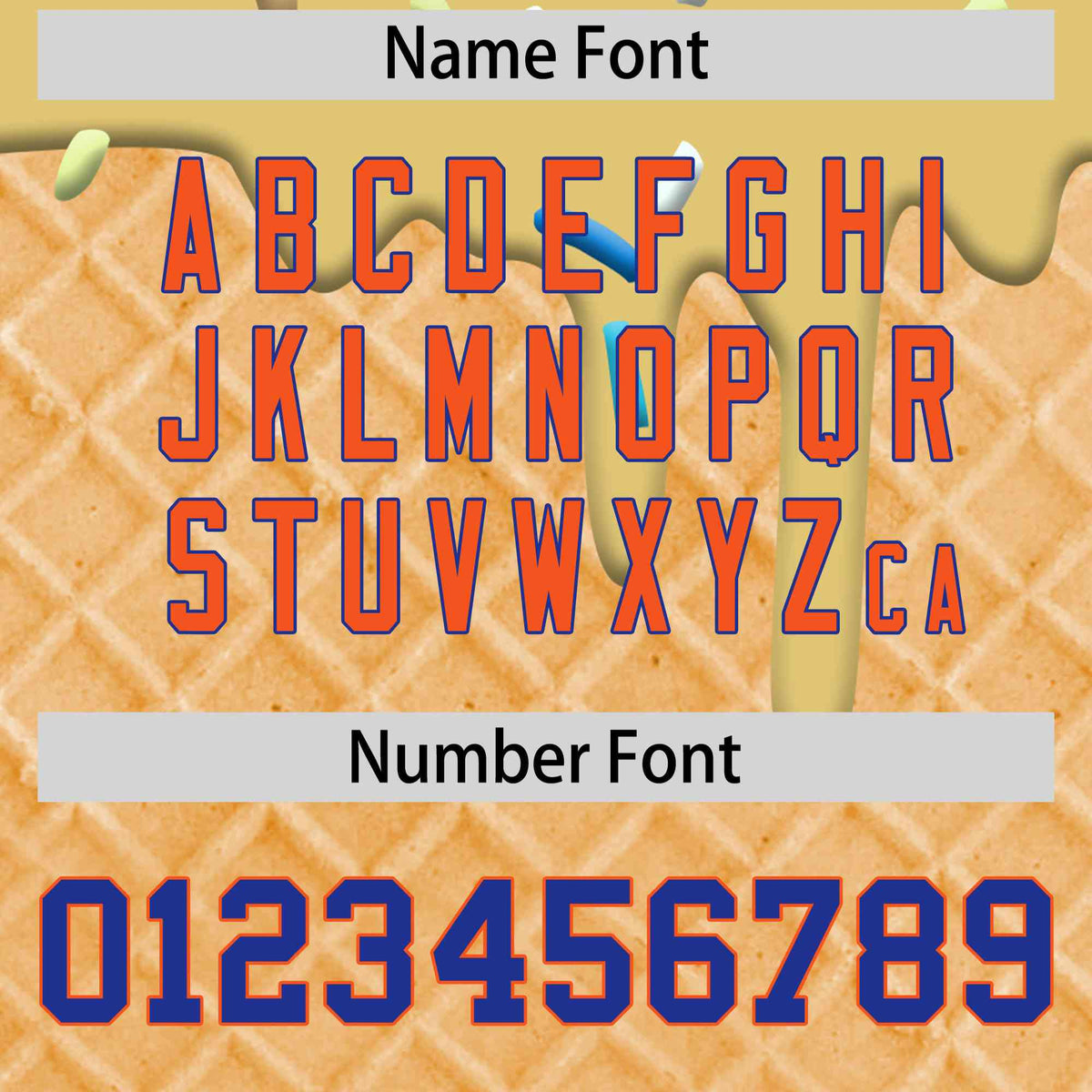 Custom Khaki Ice Cream Cone Graffiti Pattern Full-Snap Varsity Letterman Jackets