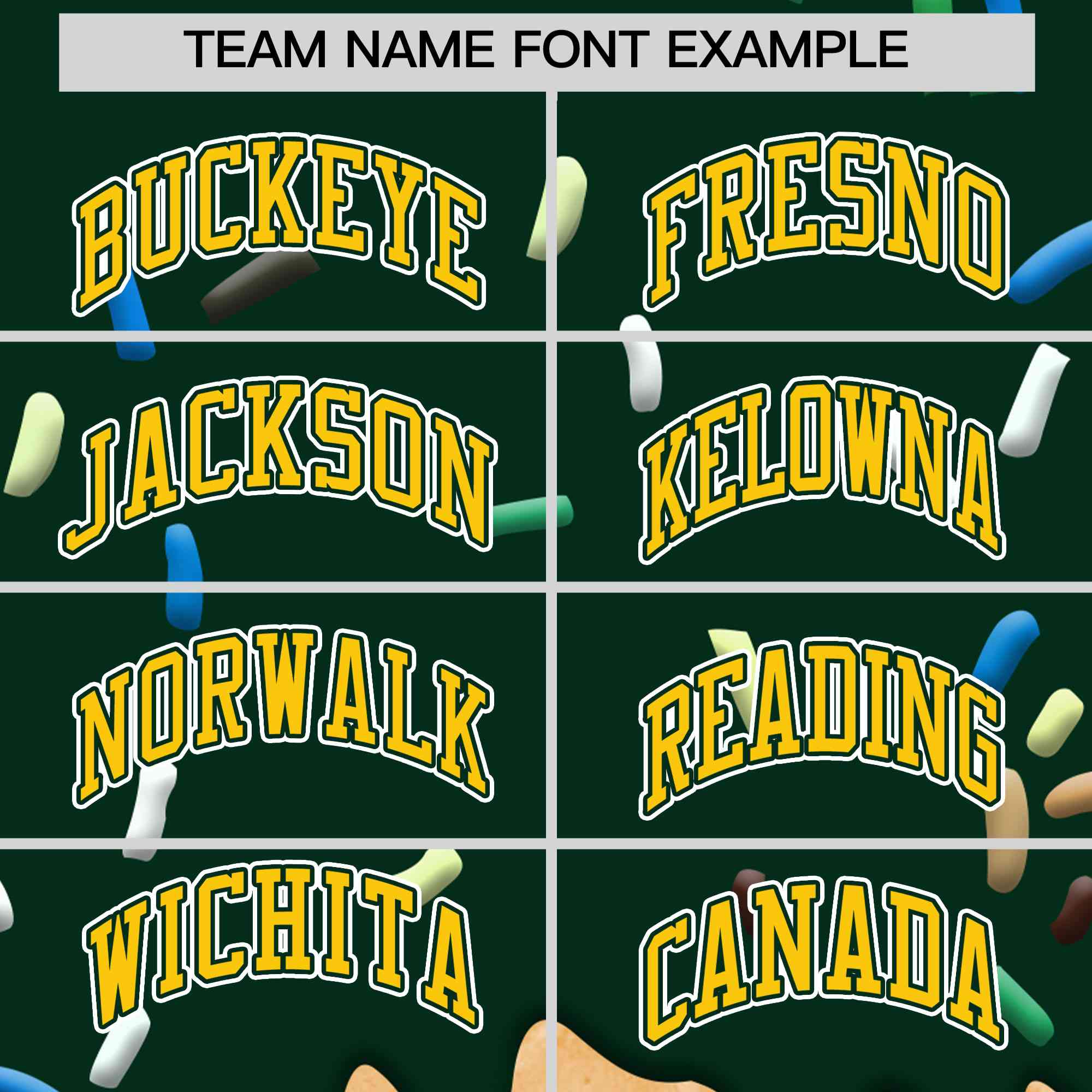 Custom Green Ice Cream Cone Graffiti Pattern Full-Snap Varsity Letterman Jackets