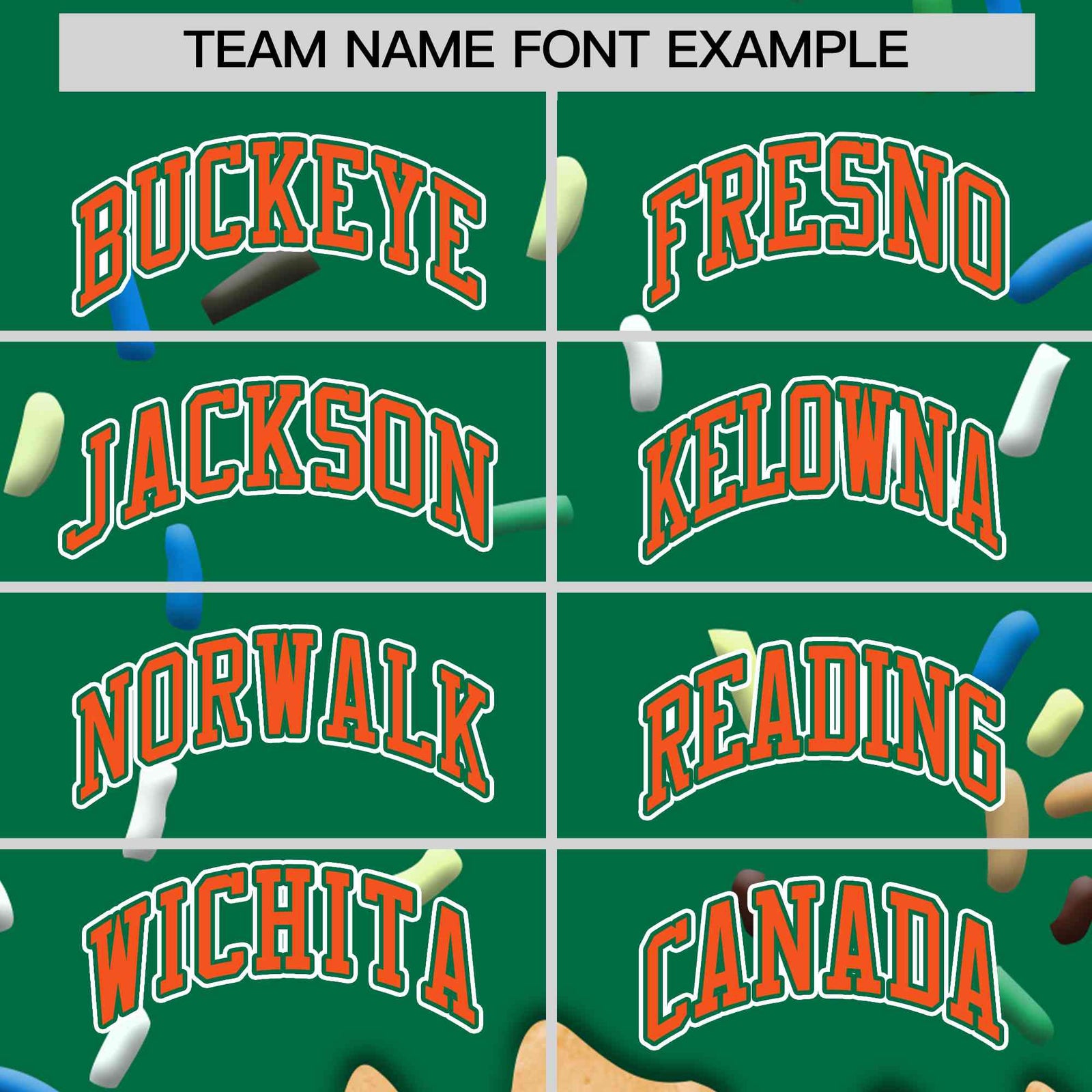 Custom Kelly Green Ice Cream Cone Graffiti Pattern Full-Snap Varsity Letterman Jackets