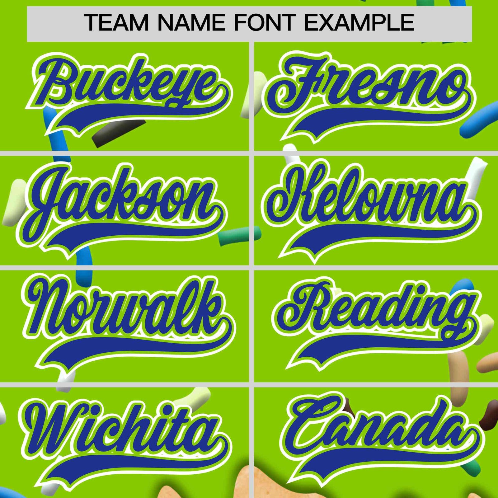 Custom Neon Green Ice Cream Cone Graffiti Pattern Full-Snap Varsity Letterman Jackets