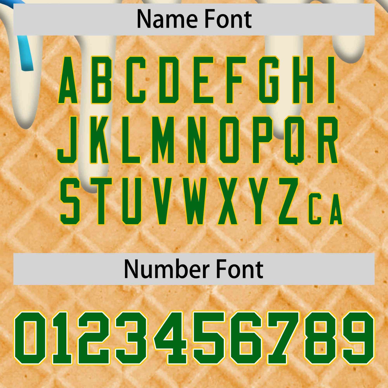 Custom Cream Ice Cream Cone Graffiti Pattern Full-Snap Varsity Letterman Jackets