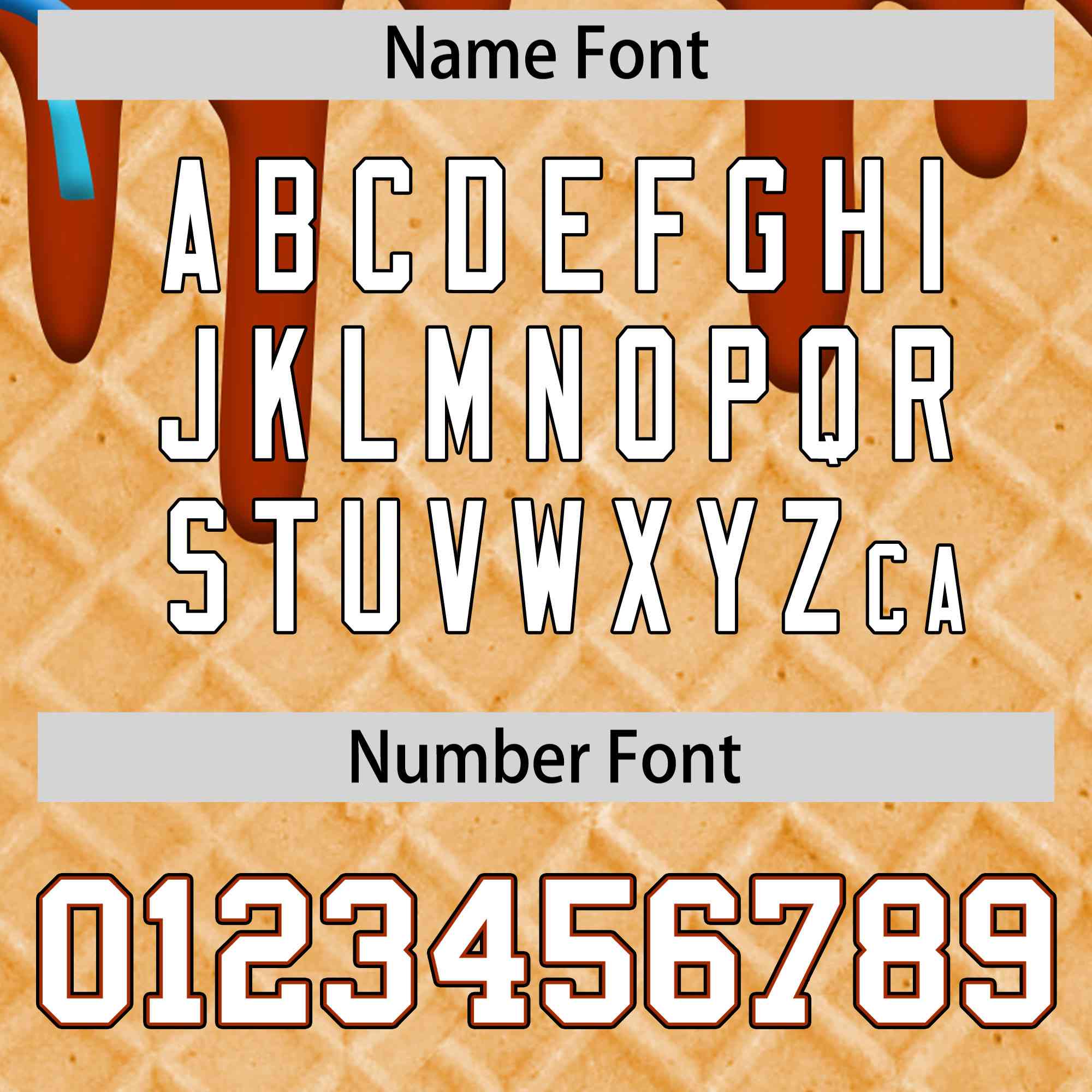 Custom Dark Orange Ice Cream Cone Graffiti Pattern Full-Snap Varsity Letterman Jackets