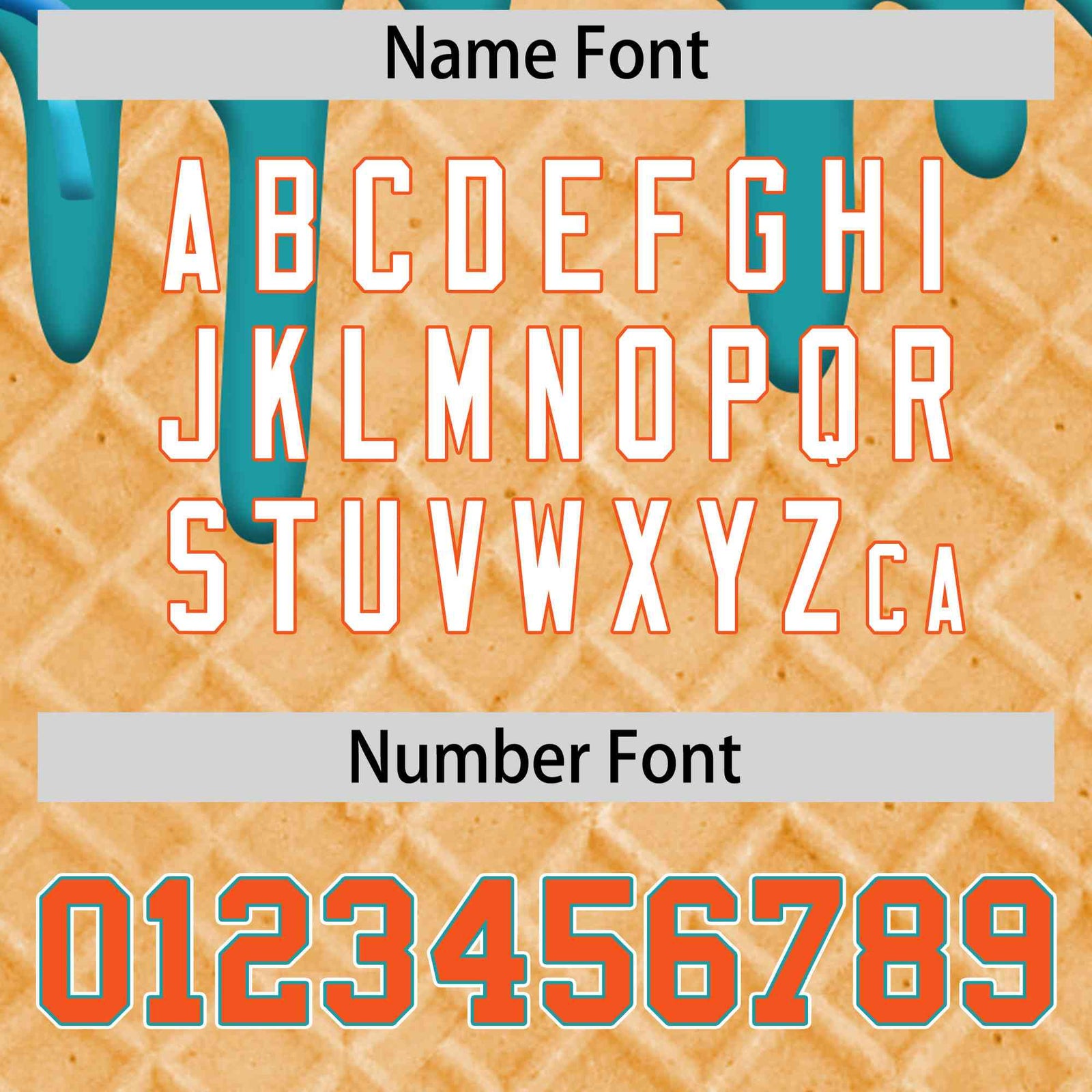 Custom Aqua Ice Cream Cone Graffiti Pattern Full-Snap Varsity Letterman Jackets