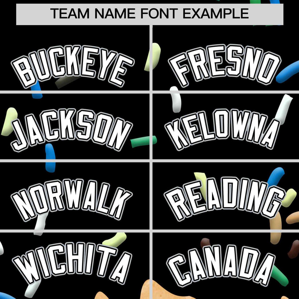 Custom Black Ice Cream Cone Graffiti Pattern Full-Snap Varsity Letterman Jackets