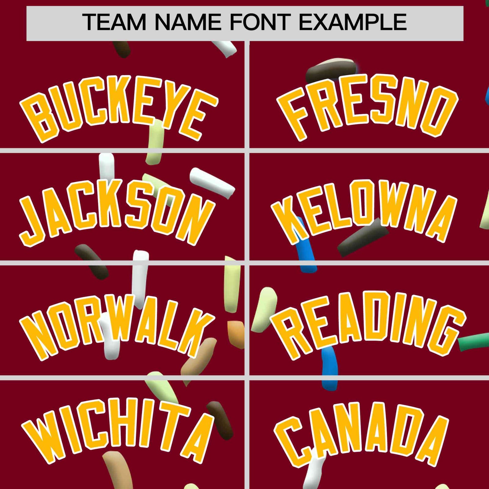 Custom Crimson Ice Cream Cone Graffiti Pattern Full-Snap Varsity Letterman Jackets