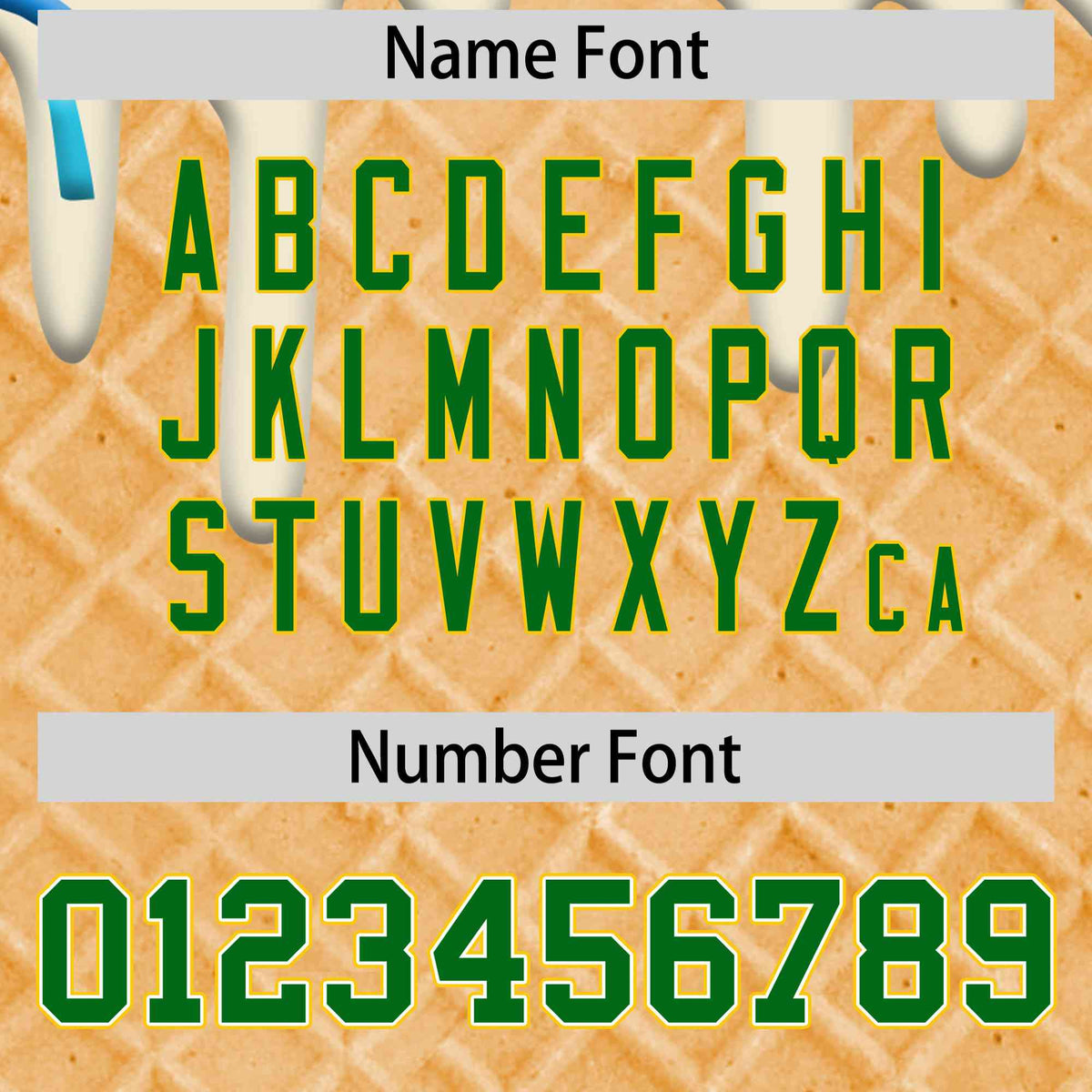 Custom Cream Ice Cream Cone Graffiti Pattern Full-Snap Varsity Letterman Jackets