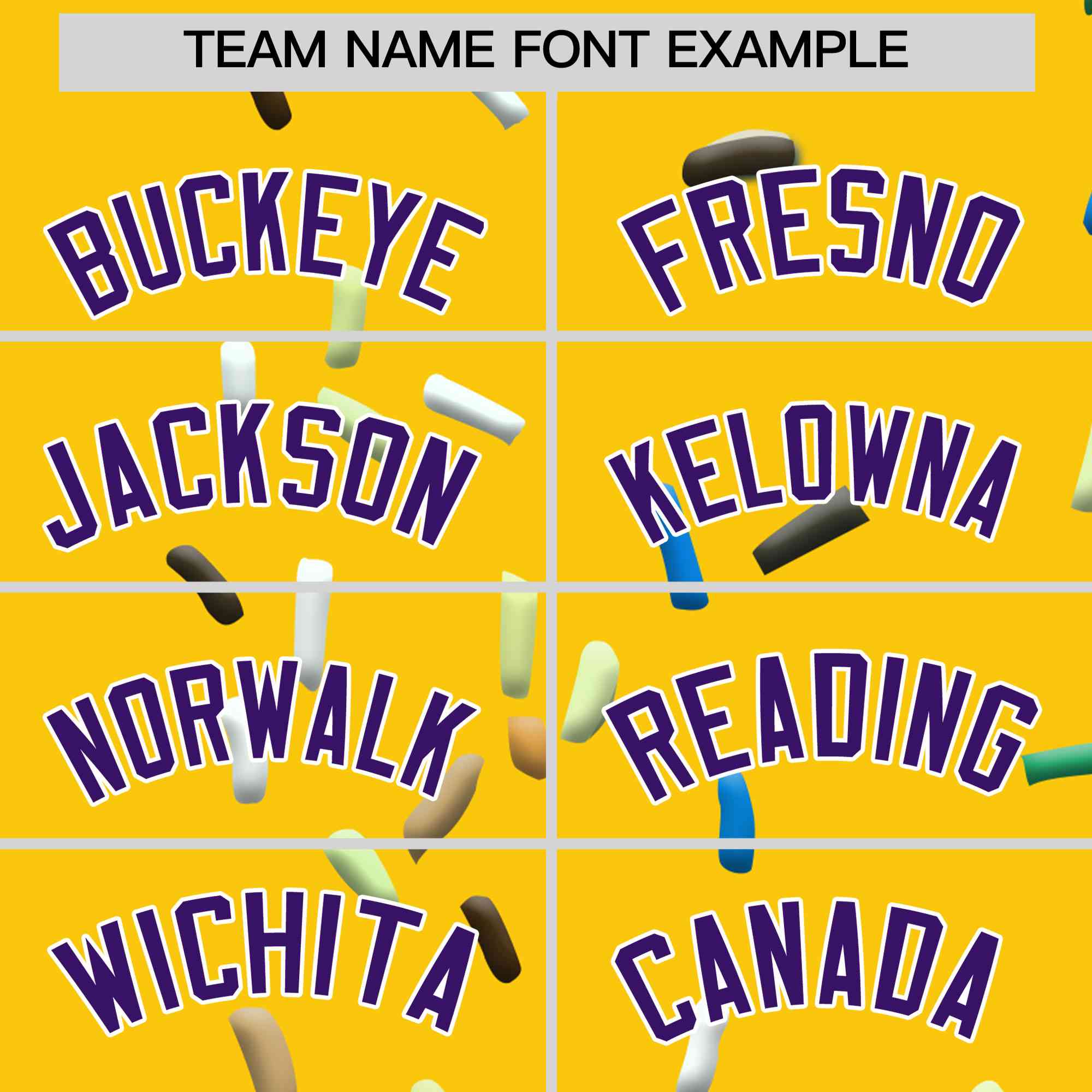 Custom Gold Ice Cream Cone Graffiti Pattern Full-Snap Varsity Letterman Jackets