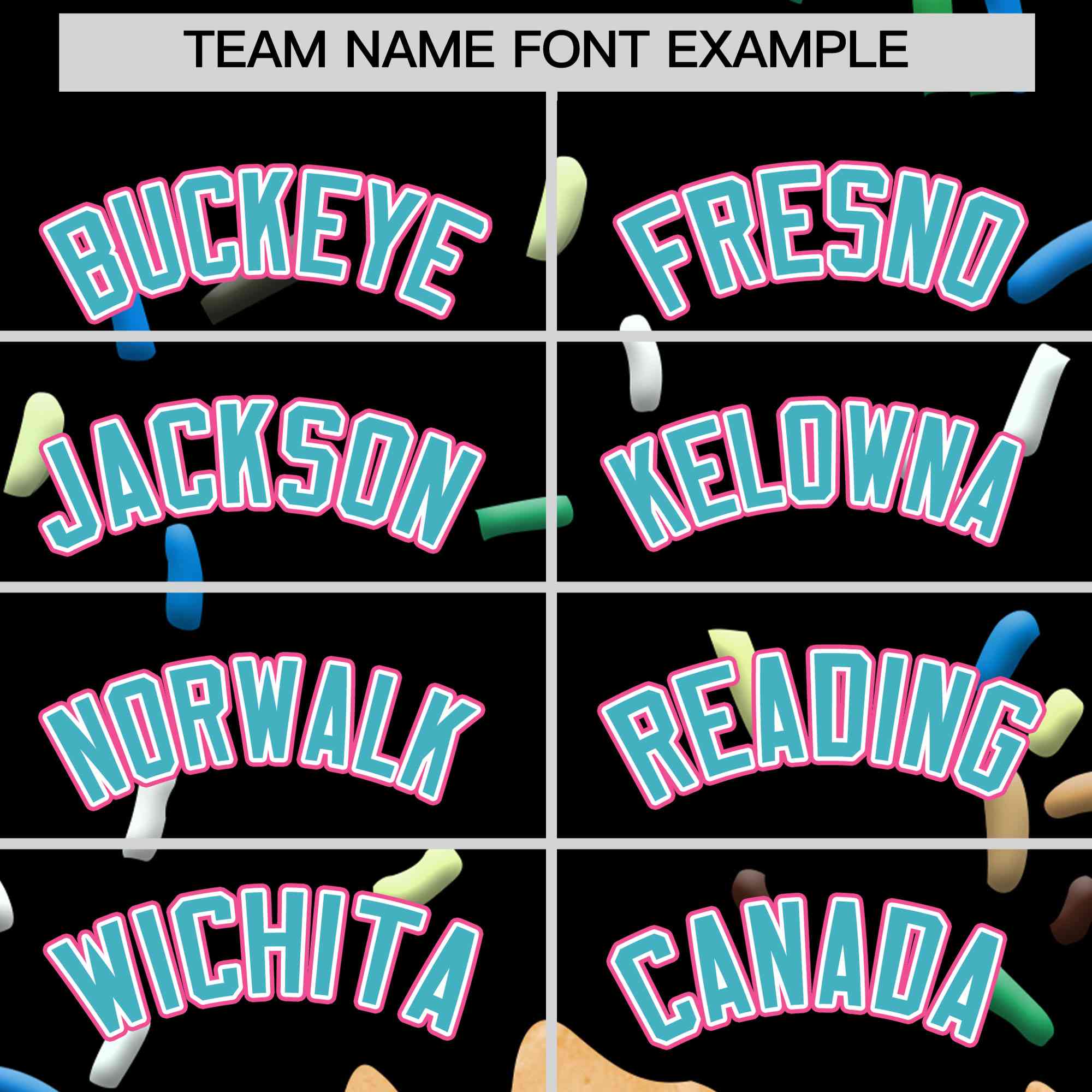 Custom Black Ice Cream Cone Graffiti Pattern Full-Snap Varsity Letterman Jackets