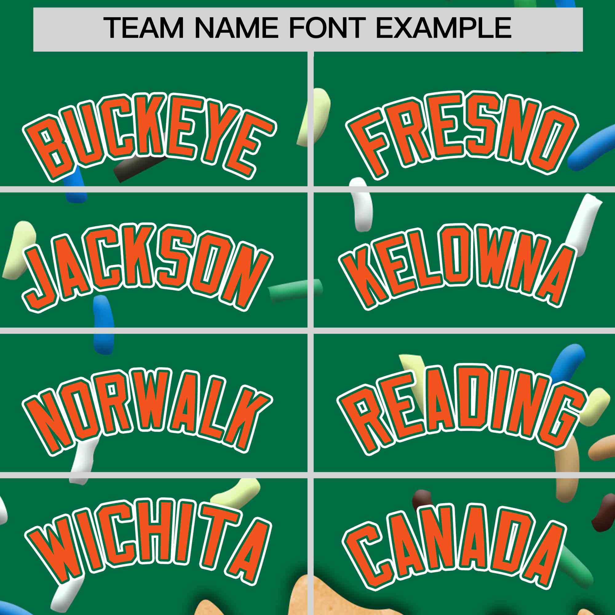 Custom Kelly Green Ice Cream Cone Graffiti Pattern Full-Snap Varsity Letterman Jackets