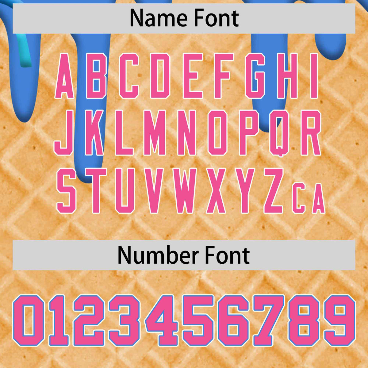 Custom Powder Blue Ice Cream Cone Graffiti Pattern Full-Snap Varsity Letterman Jackets