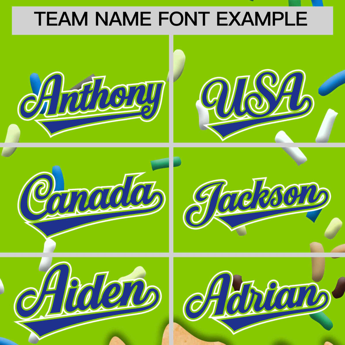 Custom Neon Green Ice Cream Cone Graffiti Pattern Full-Snap Varsity Letterman Jackets| KXKSHOP