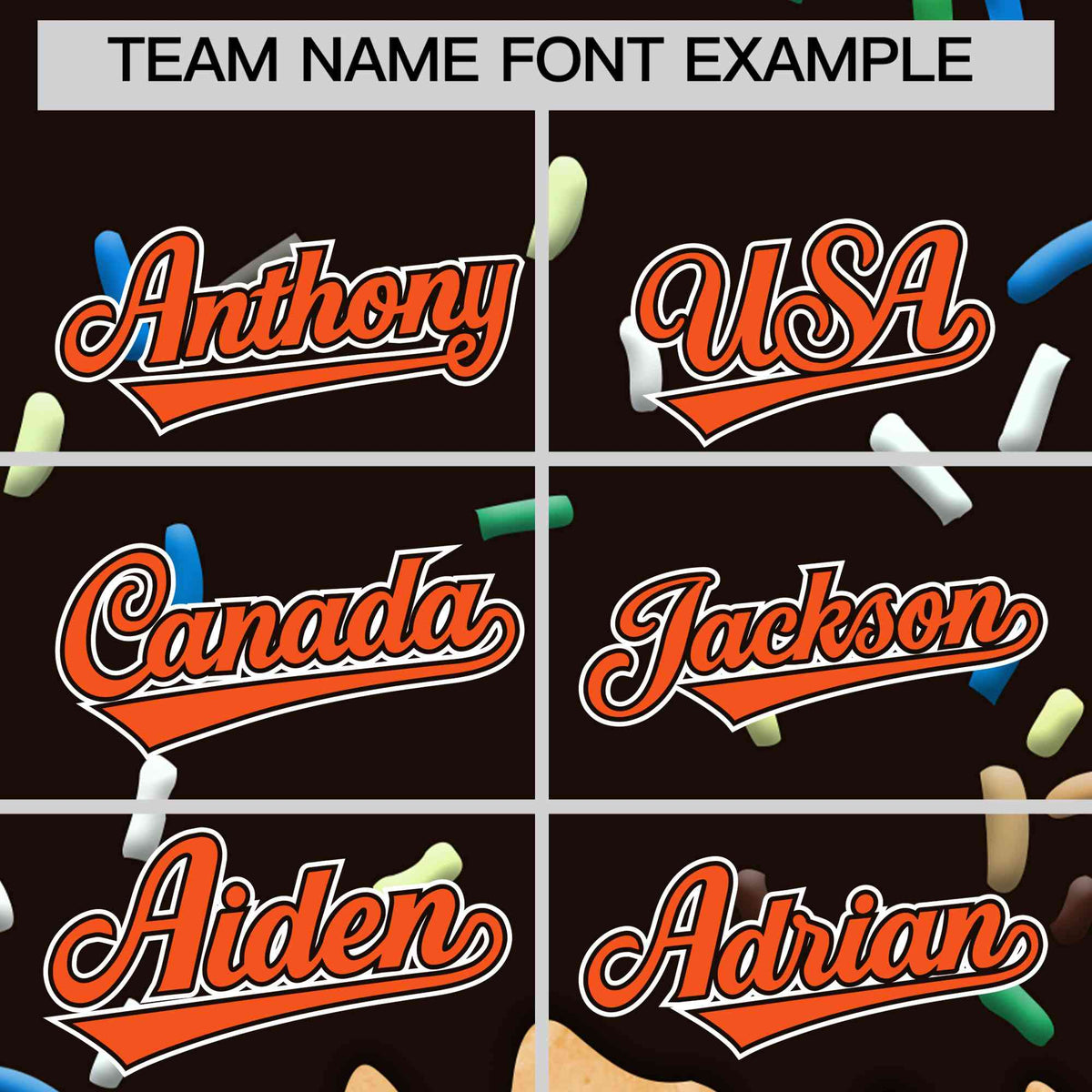 Custom Brown Ice Cream Cone Graffiti Pattern Full-Snap Varsity Letterman Jackets| KXKSHOP