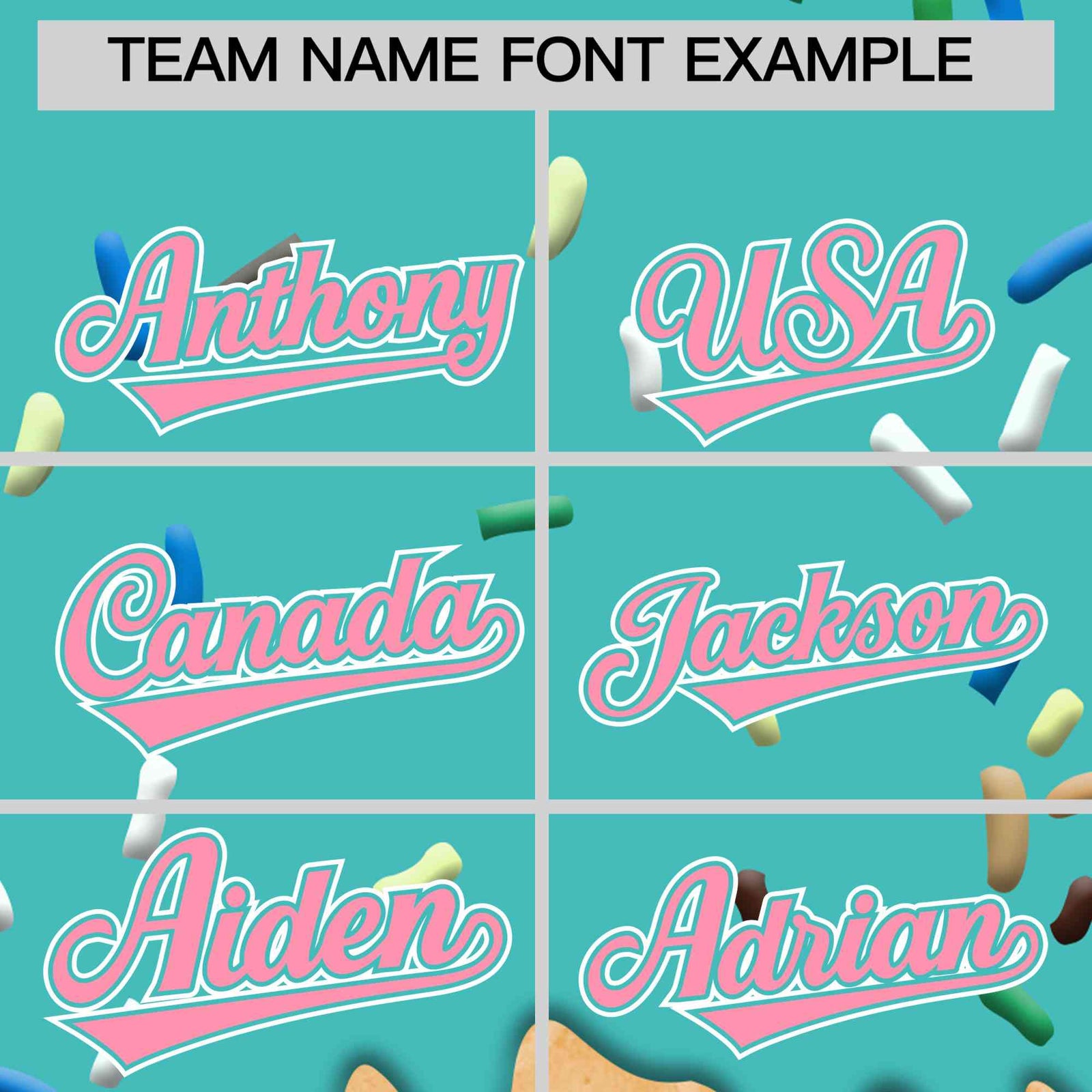 Custom Teal Ice Cream Cone Graffiti Pattern Full-Snap Varsity Letterman Jackets| KXKSHOP