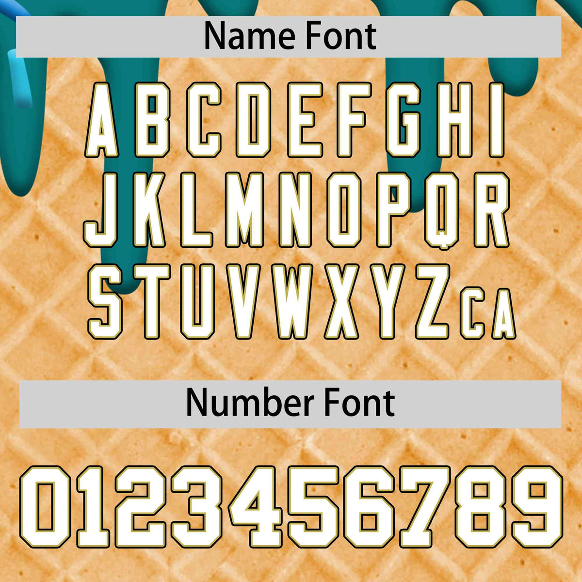 Custom Teal Ice Cream Cone Graffiti Pattern Full-Snap Varsity Letterman Jackets| KXKSHOP