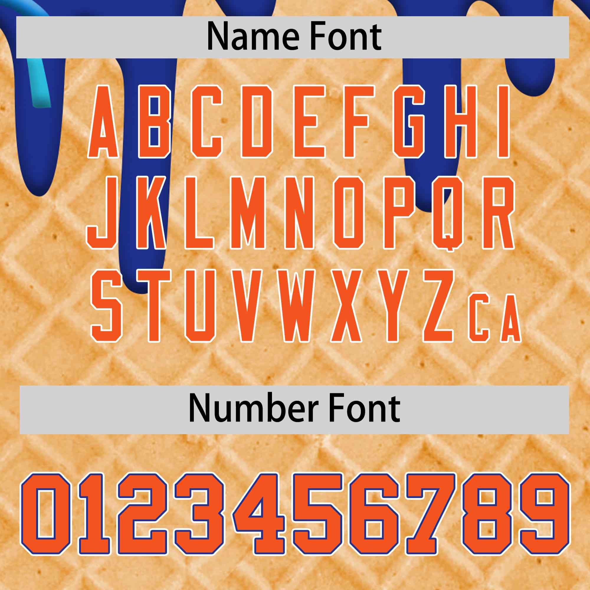 Custom Royal Blue Ice Cream Cone Graffiti Pattern Full-Snap Varsity Letterman Jackets| KXKSHOP