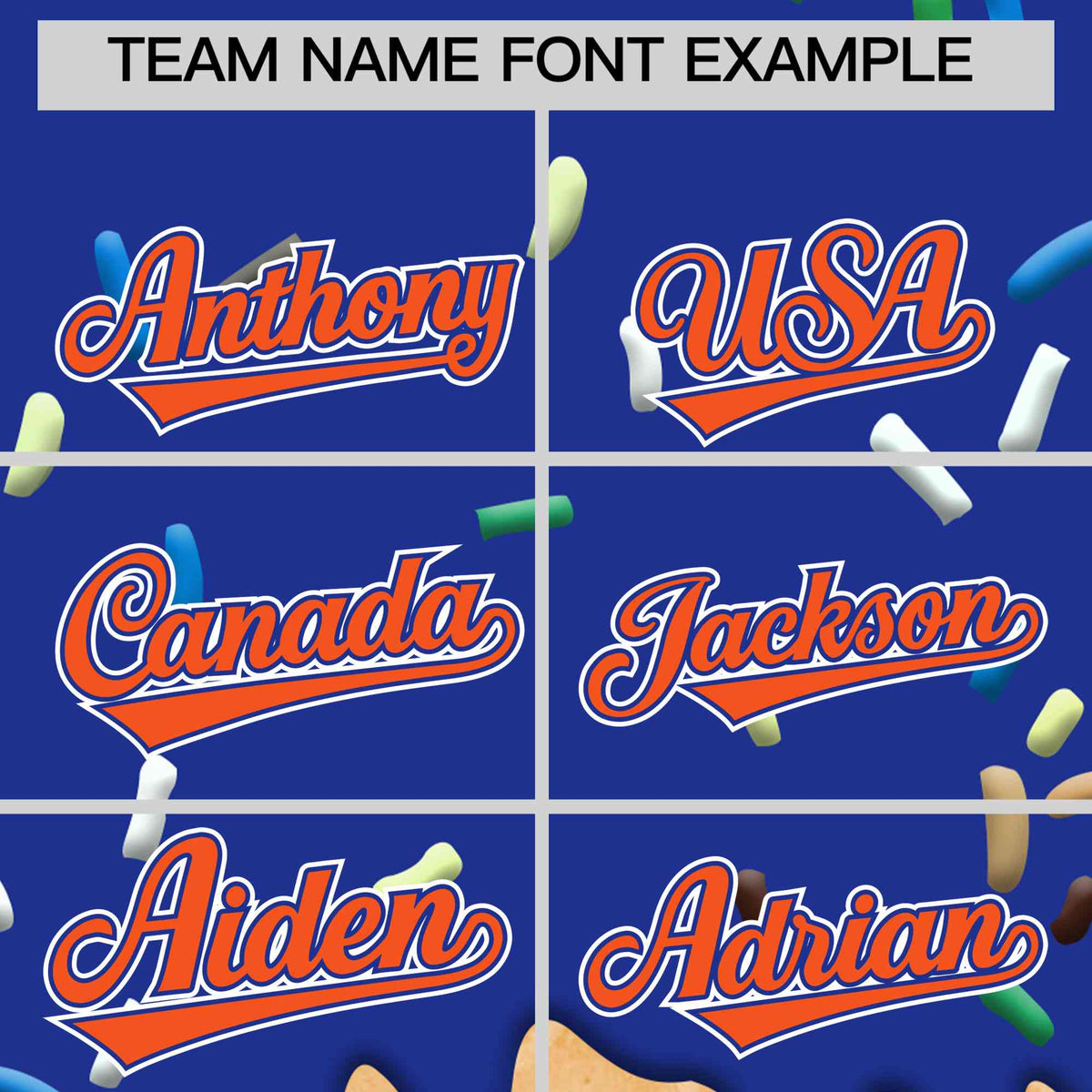 Custom Royal Blue Ice Cream Cone Graffiti Pattern Full-Snap Varsity Letterman Jackets| KXKSHOP