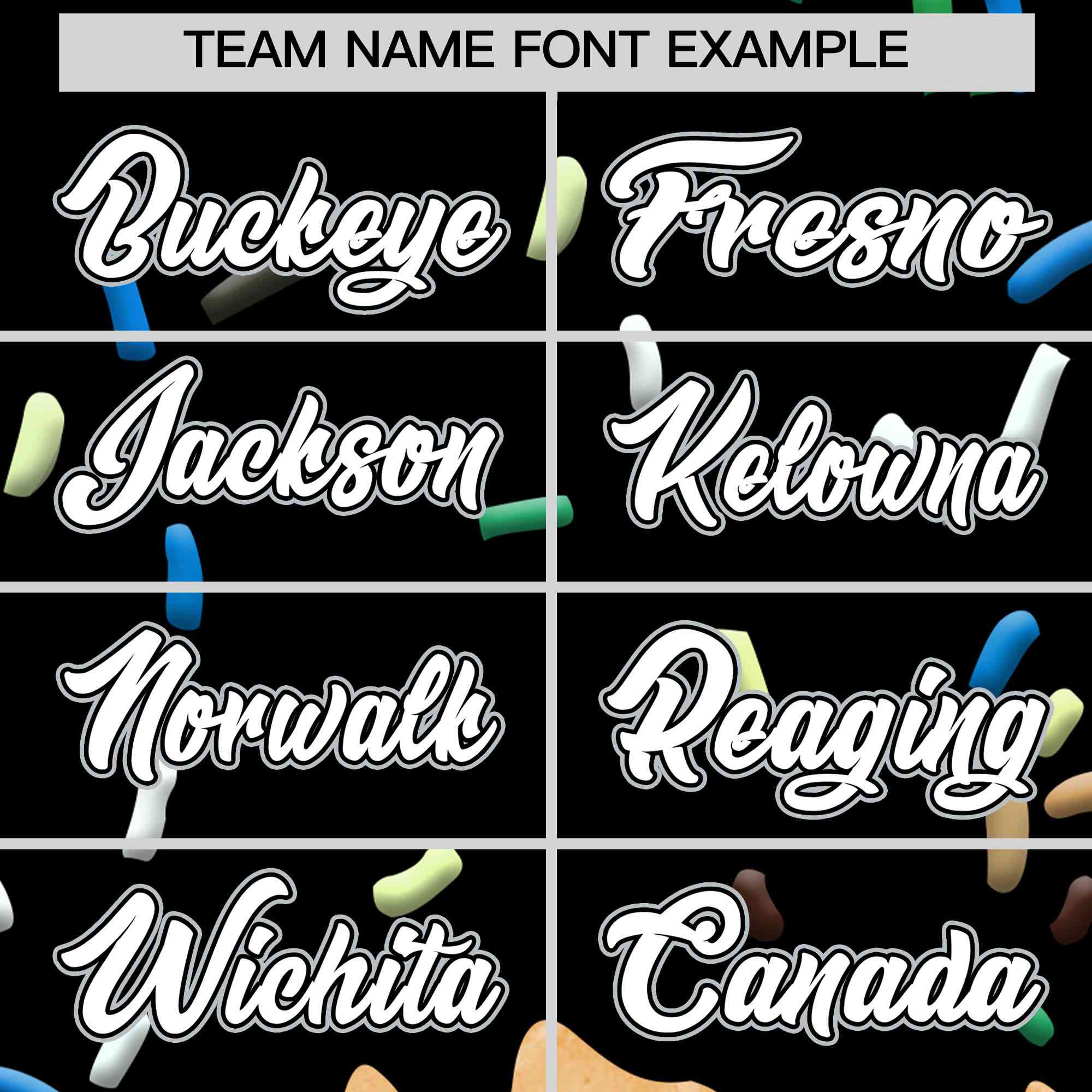 Custom Black Ice Cream Cone Graffiti Pattern Full-Snap Varsity Letterman Jackets