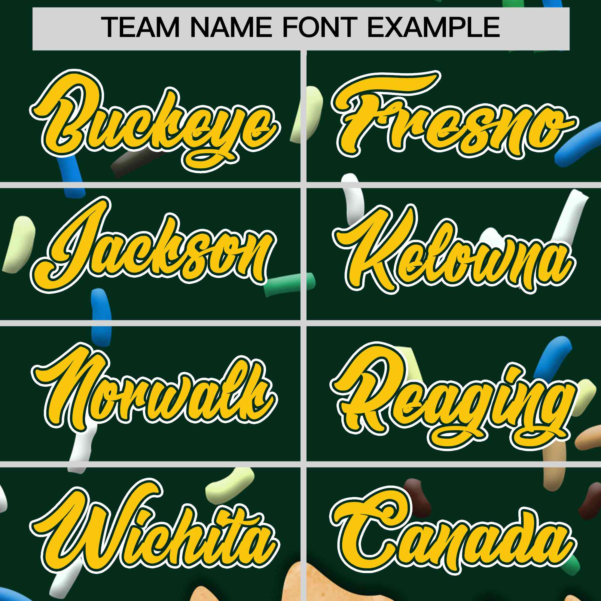 Custom Green Ice Cream Cone Graffiti Pattern Full-Snap Varsity Letterman Jackets