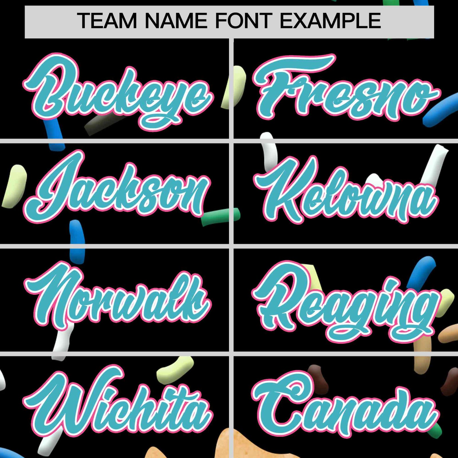 Custom Black Ice Cream Cone Graffiti Pattern Full-Snap Varsity Letterman Jackets