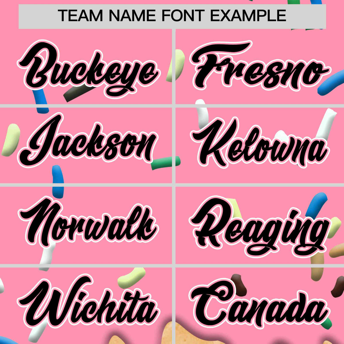 Custom Light Pink Ice Cream Cone Graffiti Pattern Full-Snap Varsity Letterman Jackets