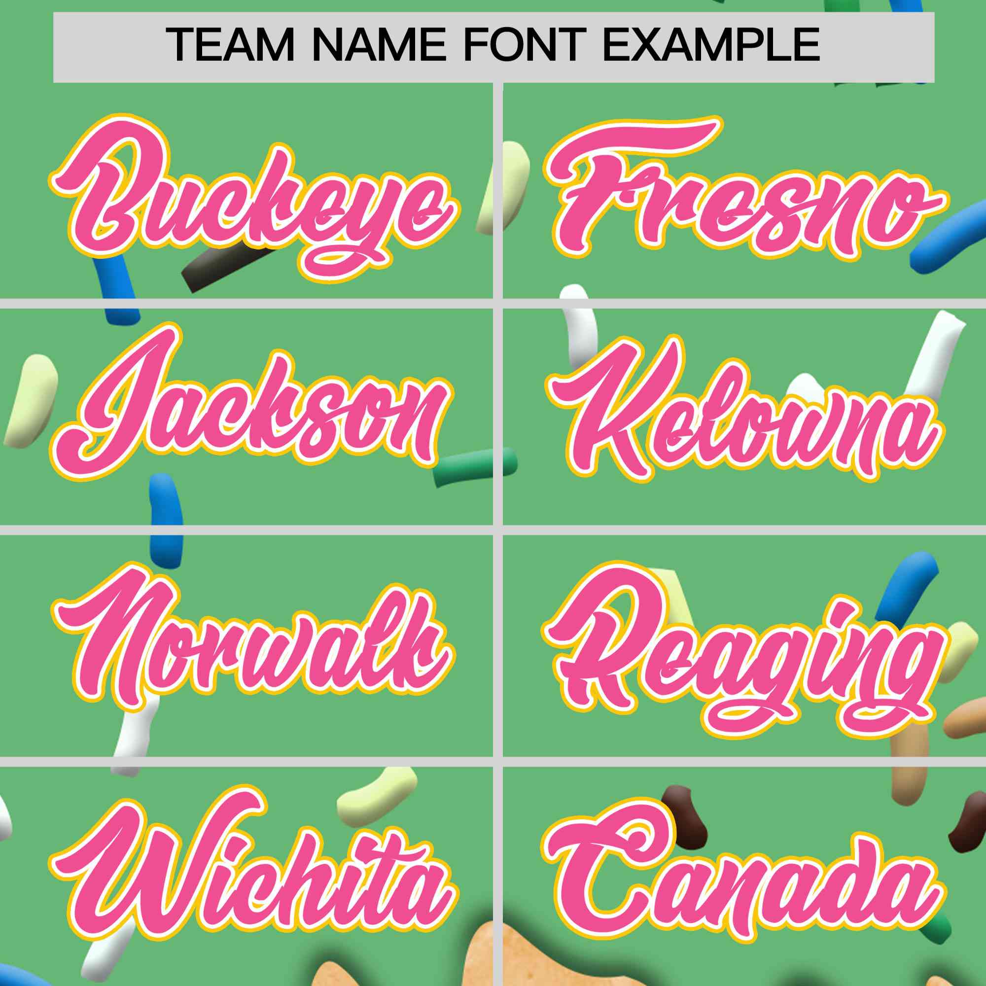 Custom Neon Green Ice Cream Cone Graffiti Pattern Full-Snap Varsity Letterman Jackets