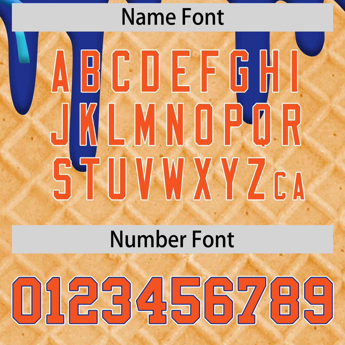 Custom Royal Blue Ice Cream Cone Graffiti Pattern Full-Snap Varsity Letterman Jackets