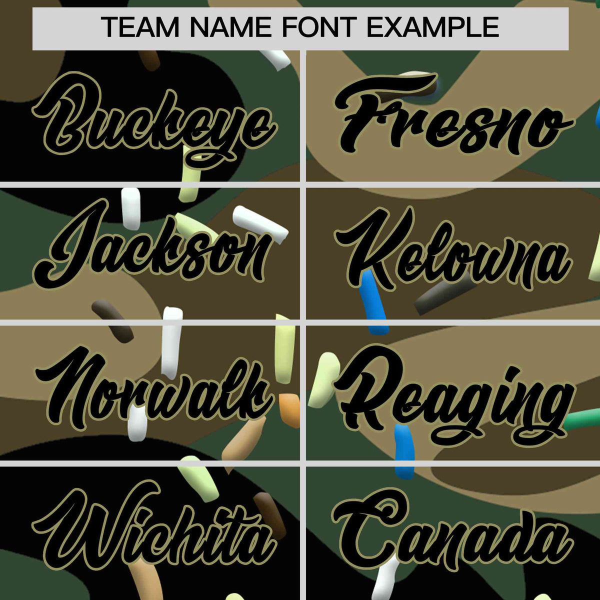 Custom Camo Ice Cream Cone Graffiti Pattern Full-Snap Varsity Letterman Jackets