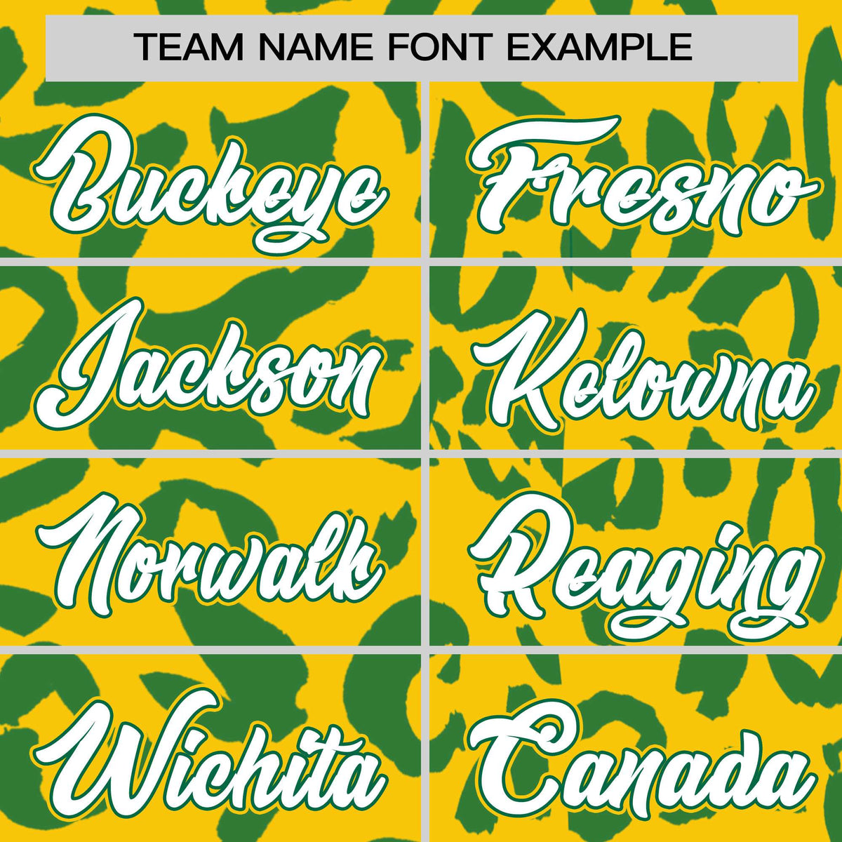 Custom Gold Kelly Green Varsity Full-Snap Leopard Print Graffiti Pattern Letterman Baseball Jacket