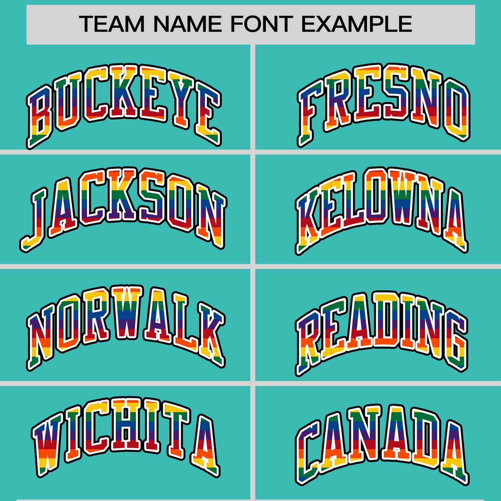 Custom Aqua LGBT Rainbow For Pride Month Classic Style Letterman Baseball Jacket