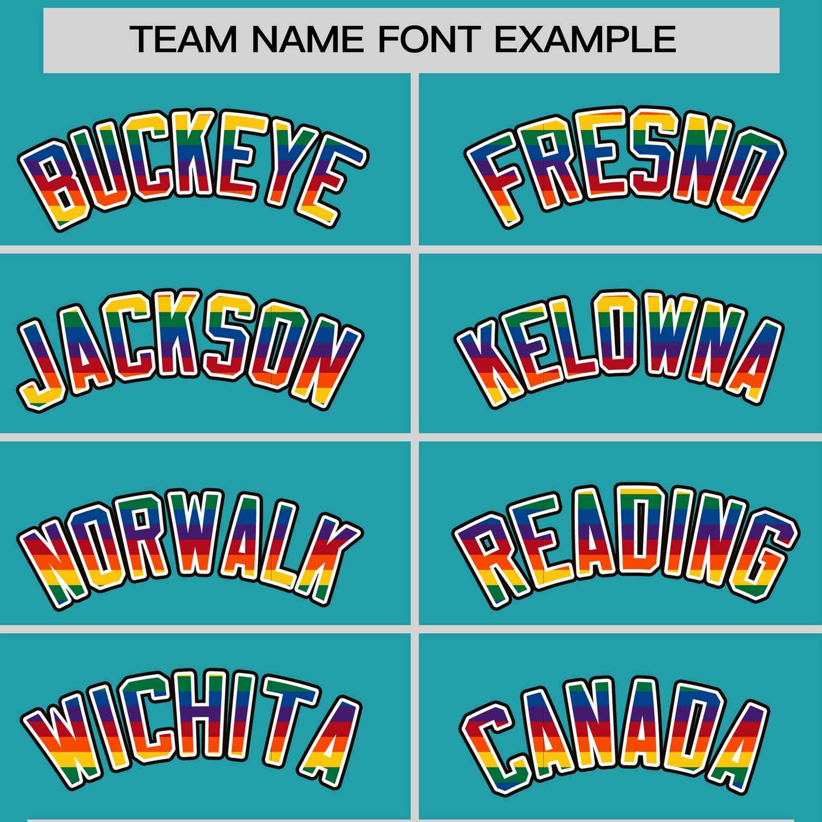 Custom Aqua LGBT Rainbow For Pride Month Classic Style Letterman Baseball Jacket