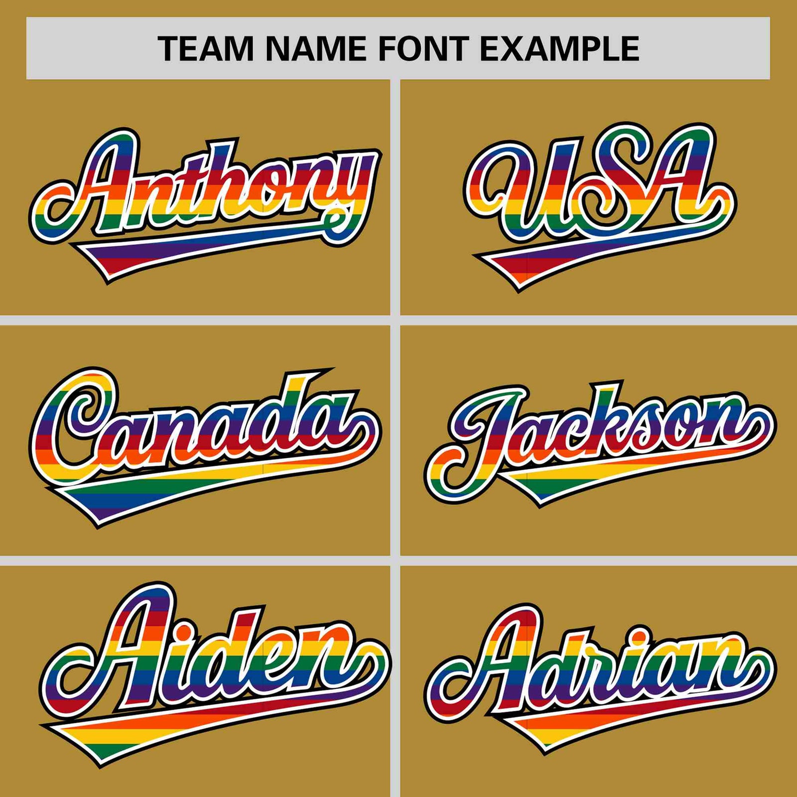 Custom Old Gold LGBT Rainbow For Pride Month Classic Style Letterman Baseball Jacket