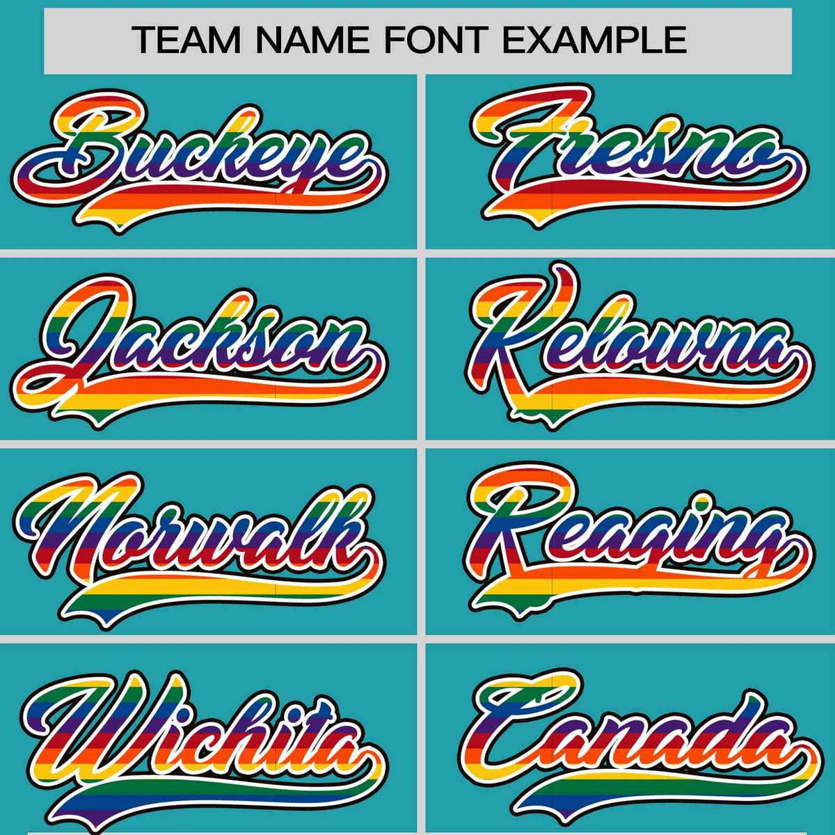 Custom Aqua LGBT Rainbow For Pride Month Classic Style Letterman Baseball Jacket