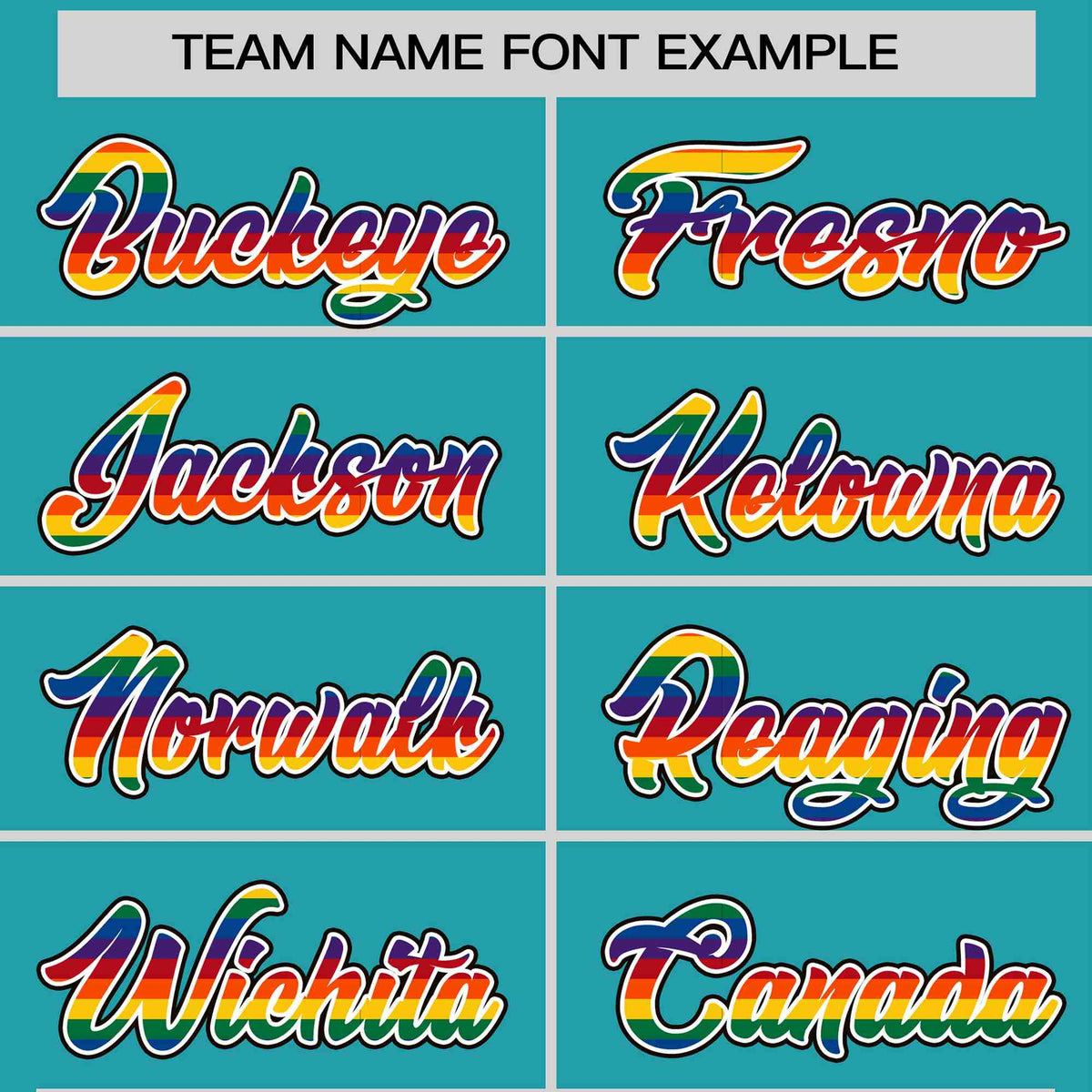 Custom Aqua LGBT Rainbow For Pride Month Classic Style Letterman Baseball Jacket