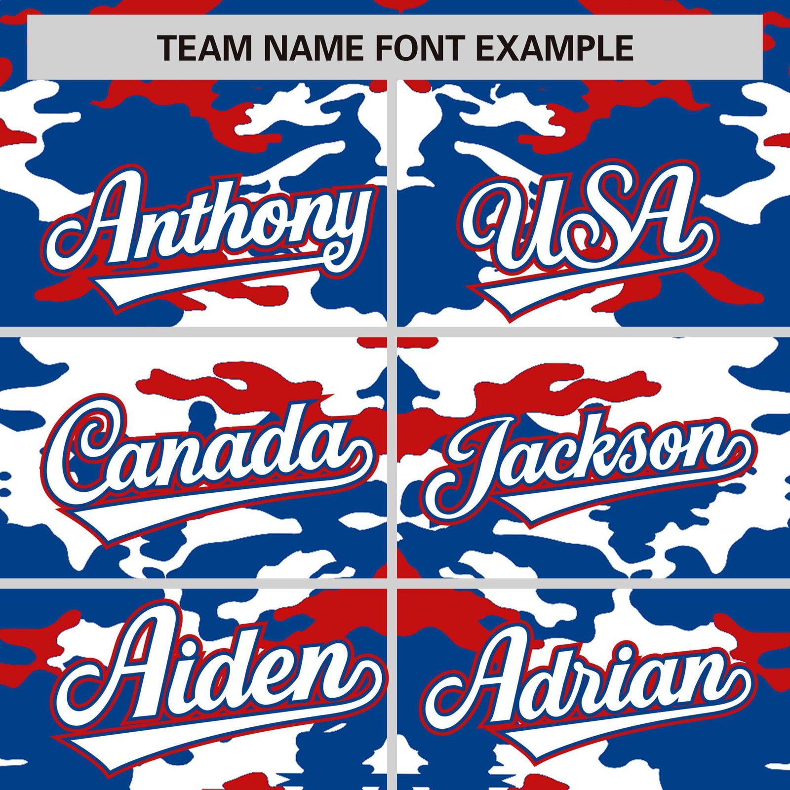 Custom Royal Red-White Varsity Full-Snap Camo Letterman Jacket