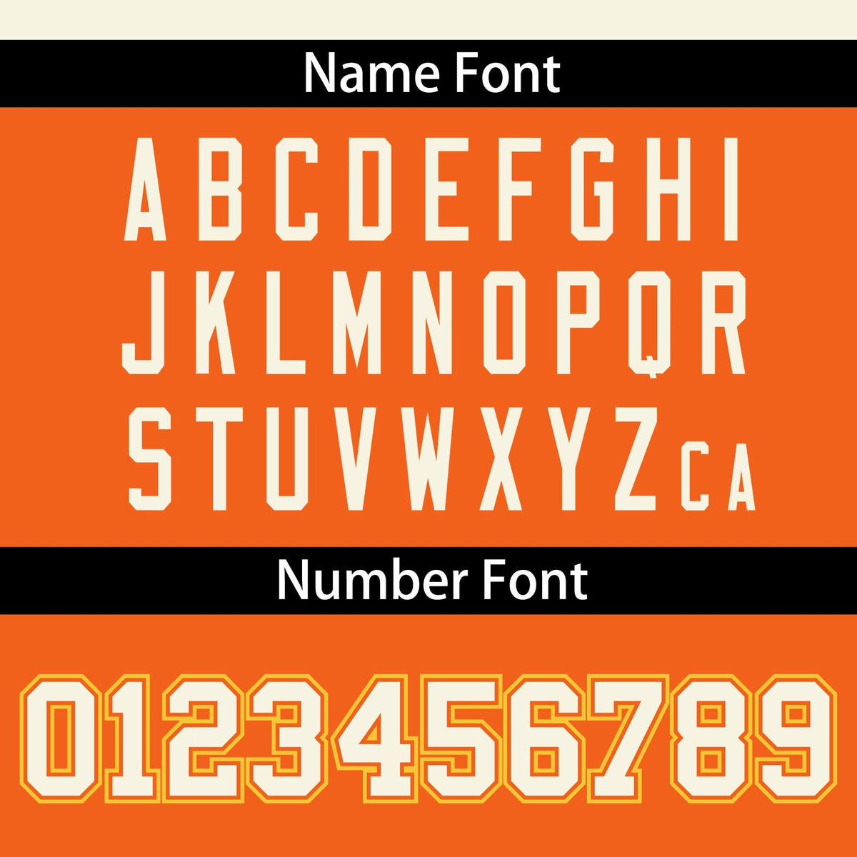 Custom Cream Orange Varsity Full-Snap Color Block Letterman Jacket