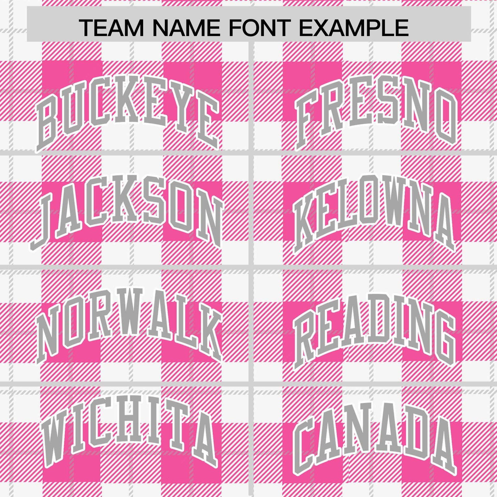 Custom Pink White Varsity Full-Snap Plaid Pattern Letterman Baseball Jacket