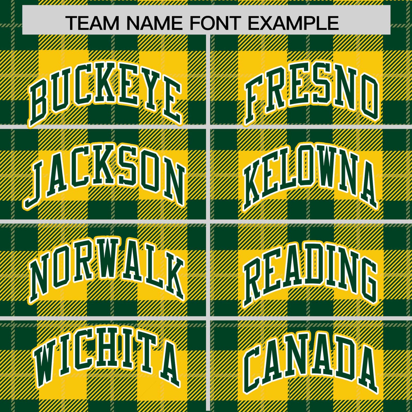 Custom Green Gold Varsity Full-Snap Plaid Pattern Letterman Baseball Jacket