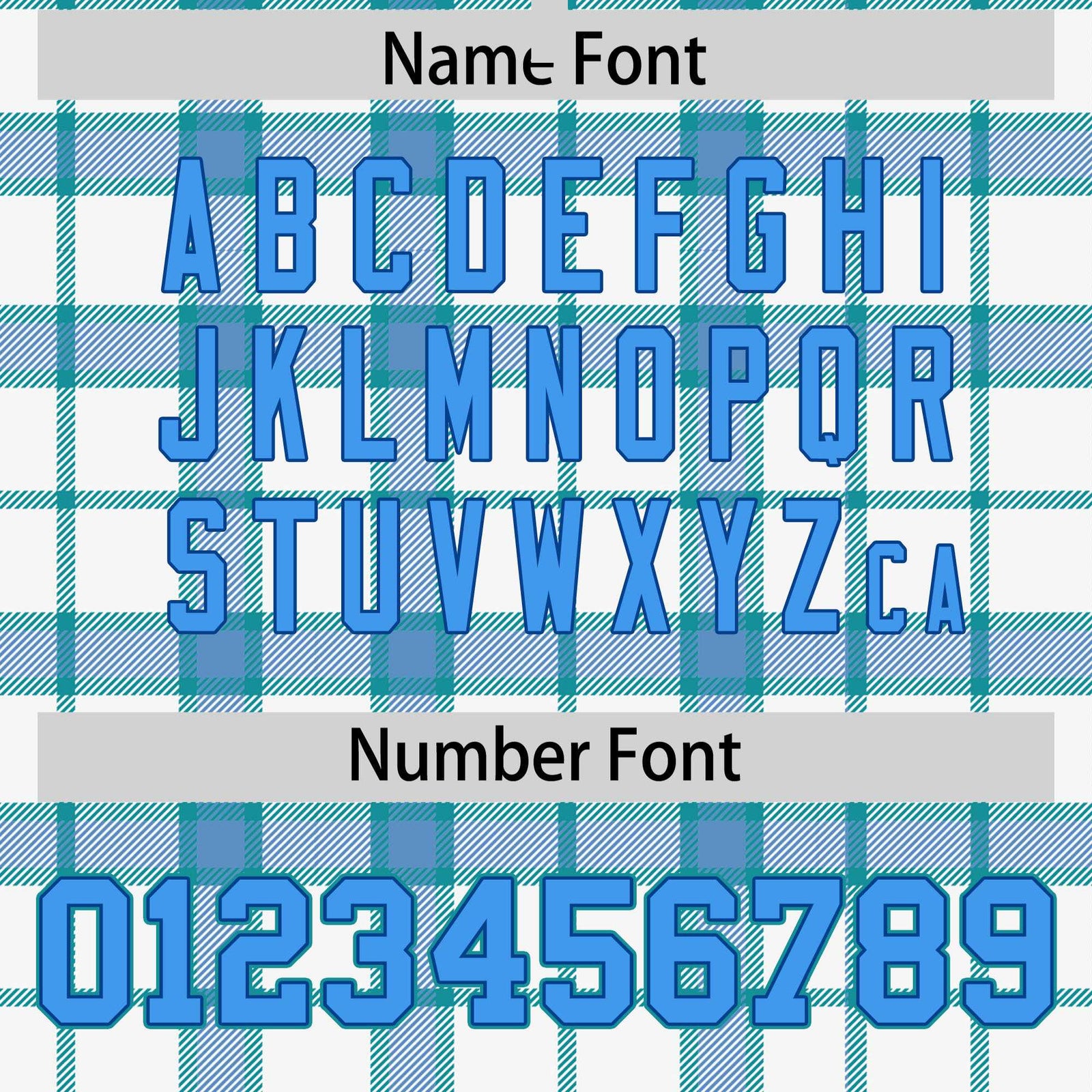 Custom White Aqua Varsity Full-Snap Plaid Pattern Letterman Baseball Jacket